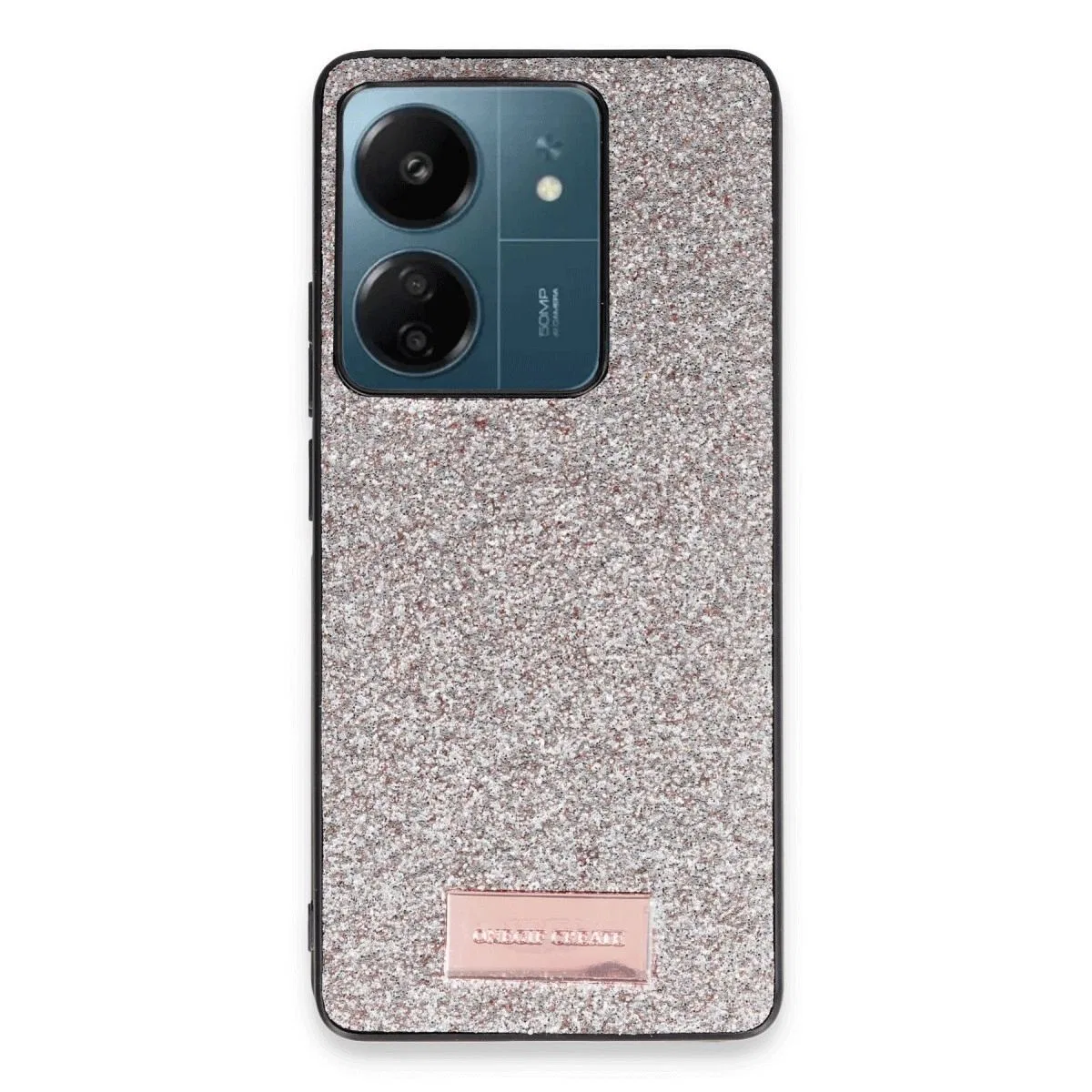 Onegif Xiaomi Redmi 13c Bright Simli Kapak - Gold