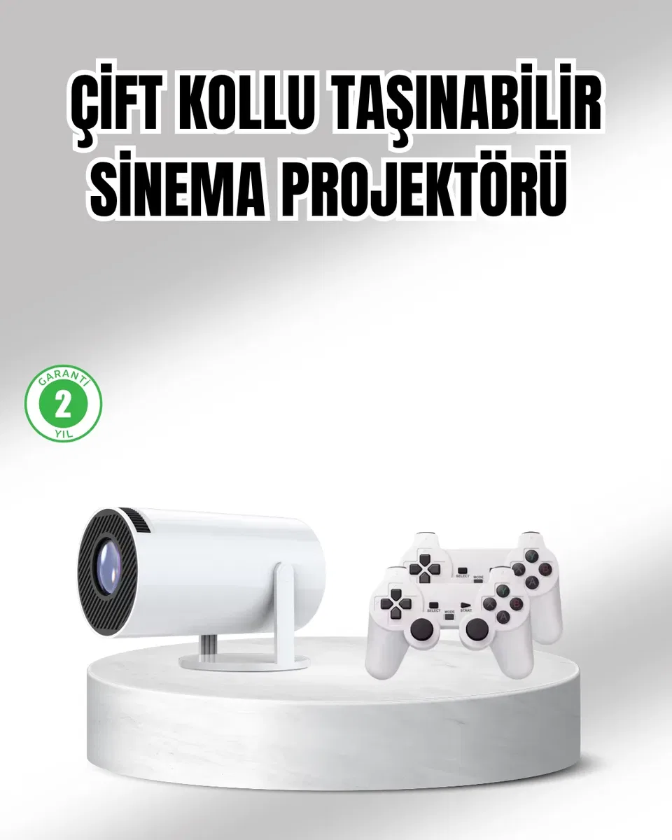 Projeksiyon Cihazı 4K Destekli Kablosuz Bağlantılı Bluetooth 5. 0