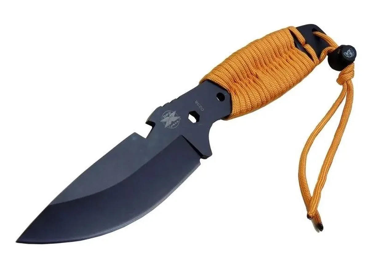Gear Assault 0238trn Kamp Bıçağı 22, 5 Cm - Turuncu, Metal İpli Sap