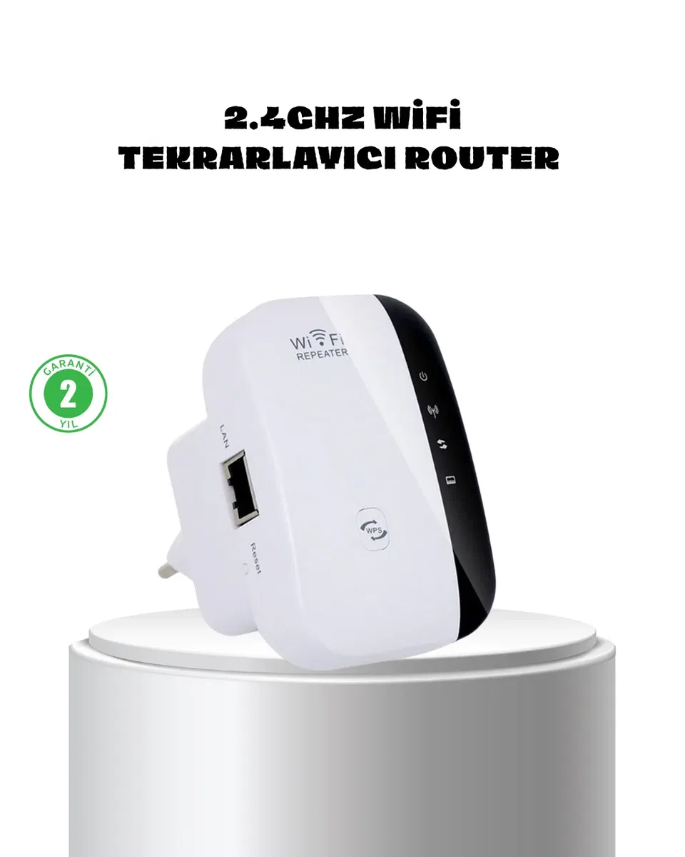 WiFi Sinyal Güçlendirici 2. 4G Repeater Yüksek Çekim Kapasiteli