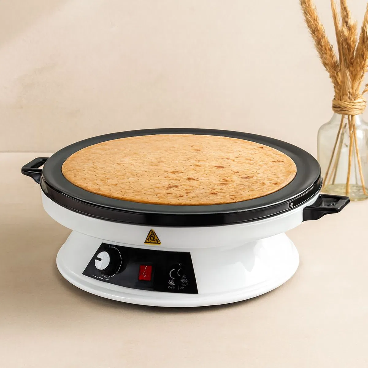 Termostatlı 2000W 53 cm Katmer ve Yufka Sacı (Emaye Kaplı)