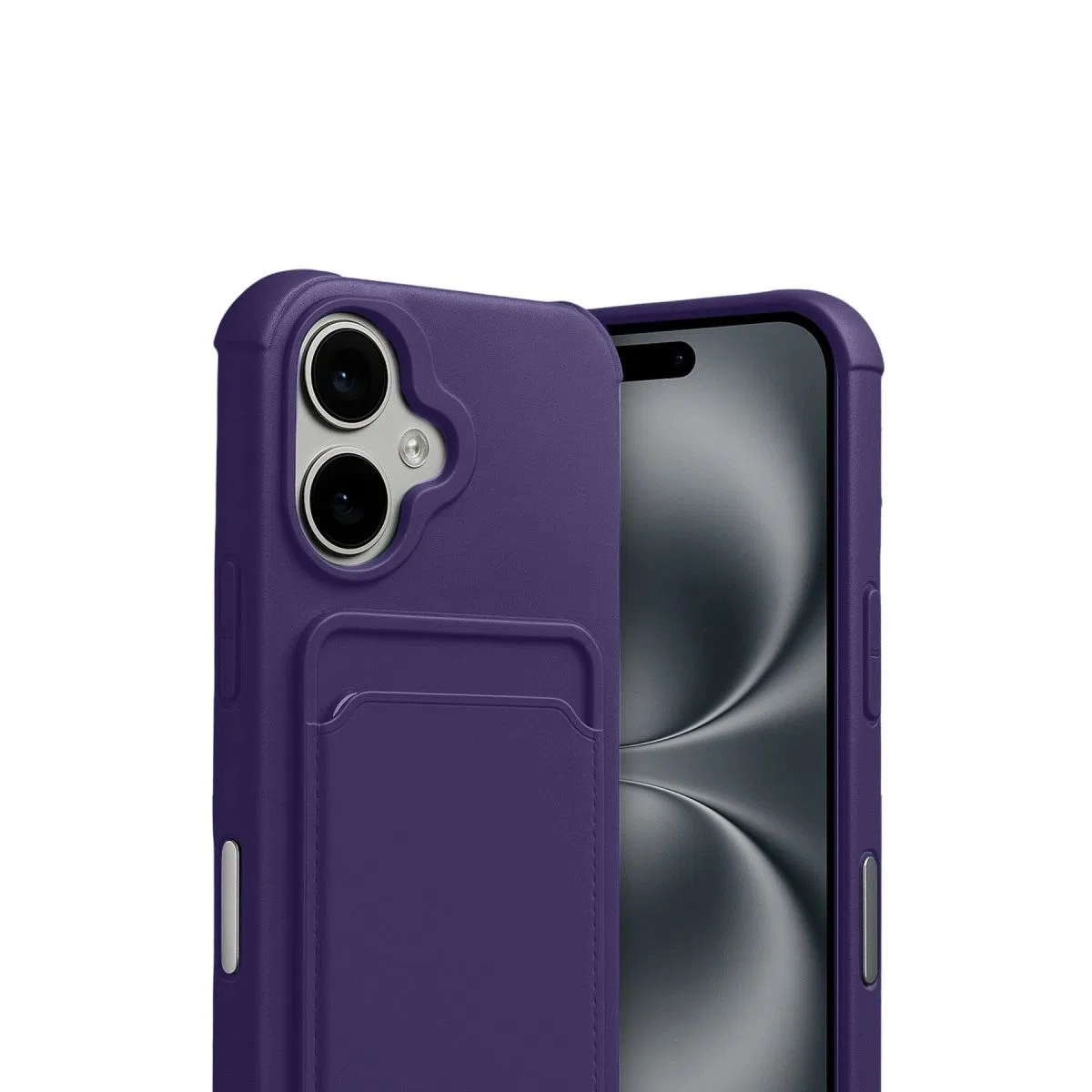 Apple İphone 17 Kelvin Kartvizitli Silikon - Derin Mor görsel 2