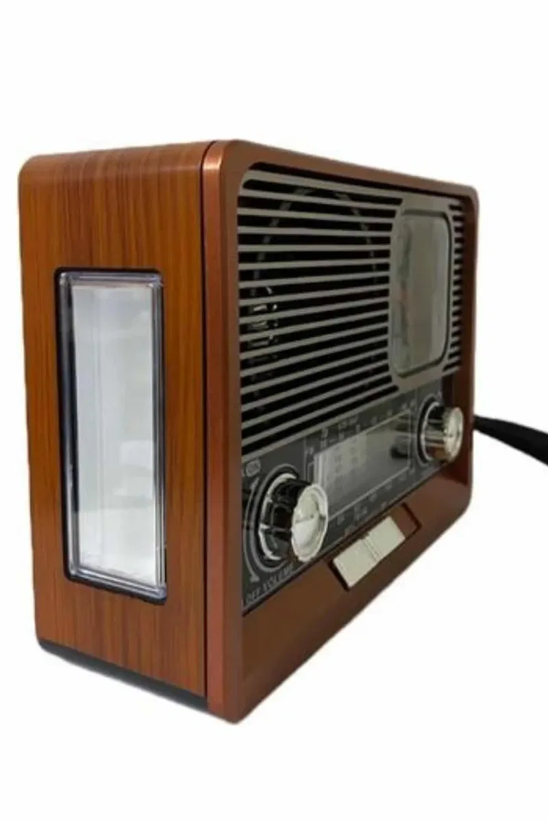 Nostaljik Vintage Radyo Taşınabilir Bluetooth Bağlantılı Hoparlör Radyo görsel 4
