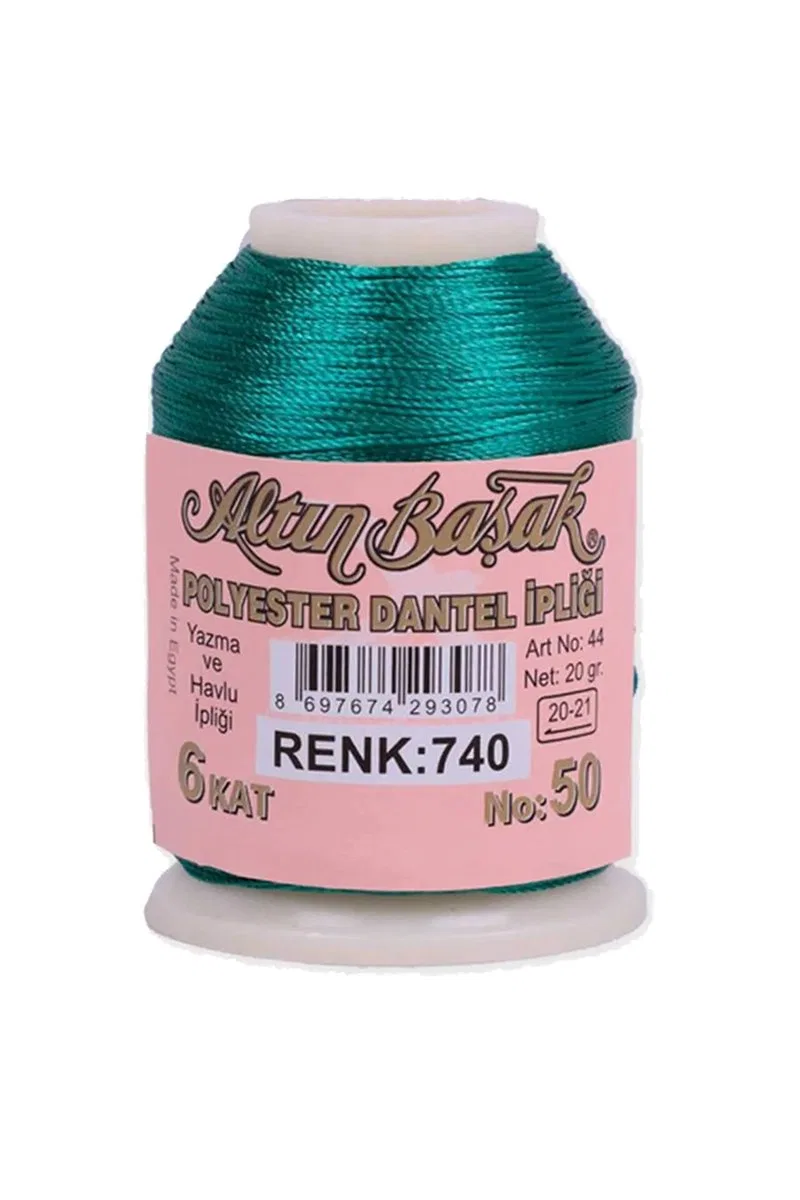 3 Adet Altınbaşak Oya ve Dantel İpi 20 gr - Royaleks - No: 740 görsel 3