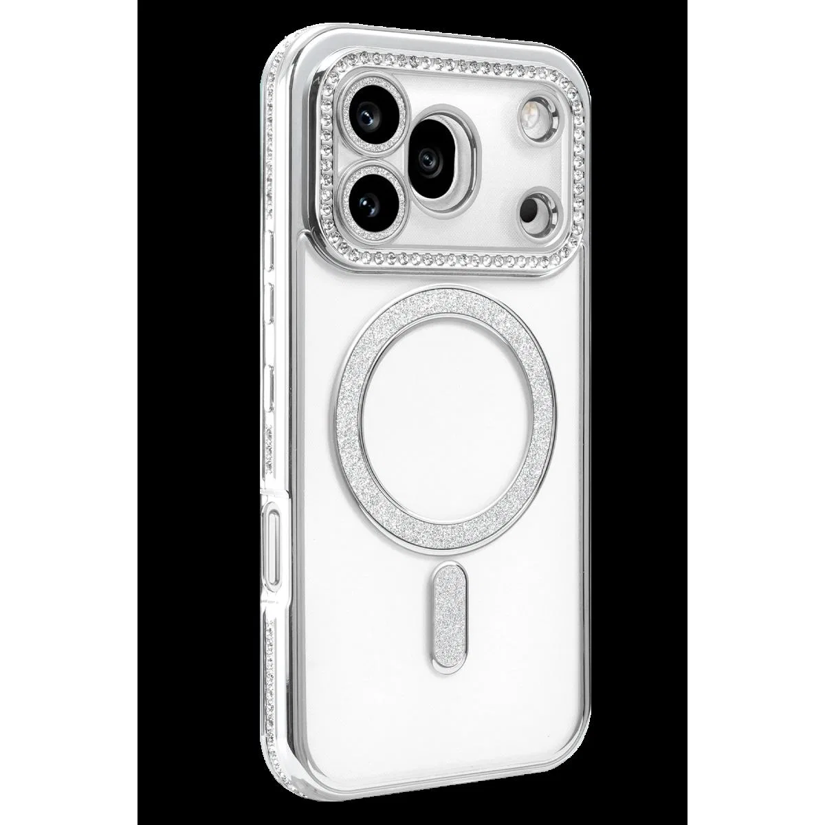 Huawei Honor 600 Pro Joke Simli Magneticsafe Kılıf - Gümüş görsel 2