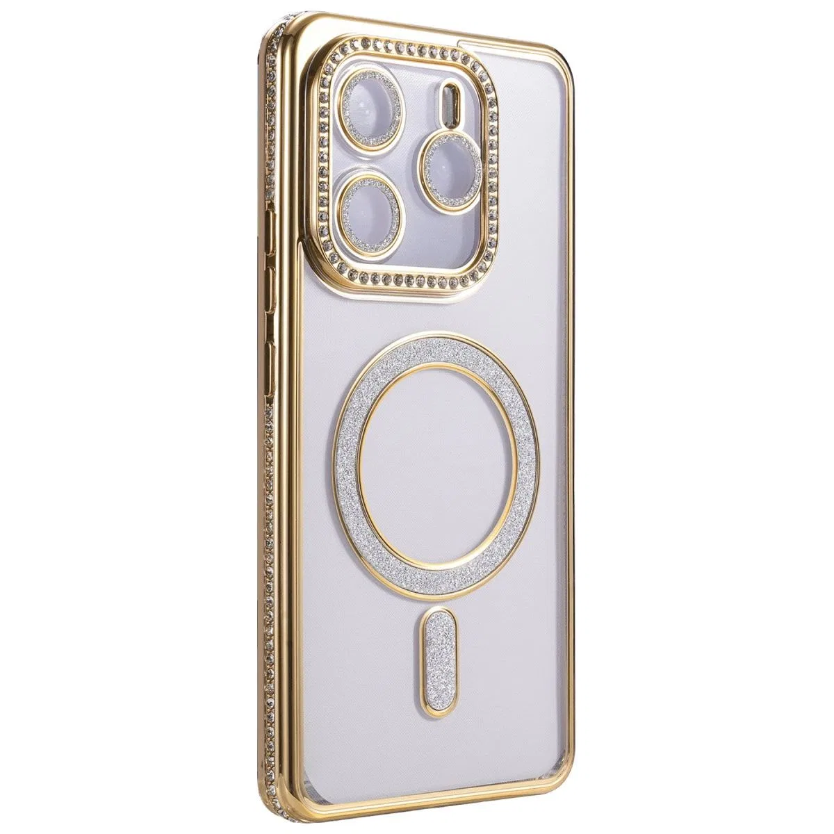 Xiaomi Redmi Note 14 4g Joke Simli Magneticsafe Kılıf - Gold görsel 3