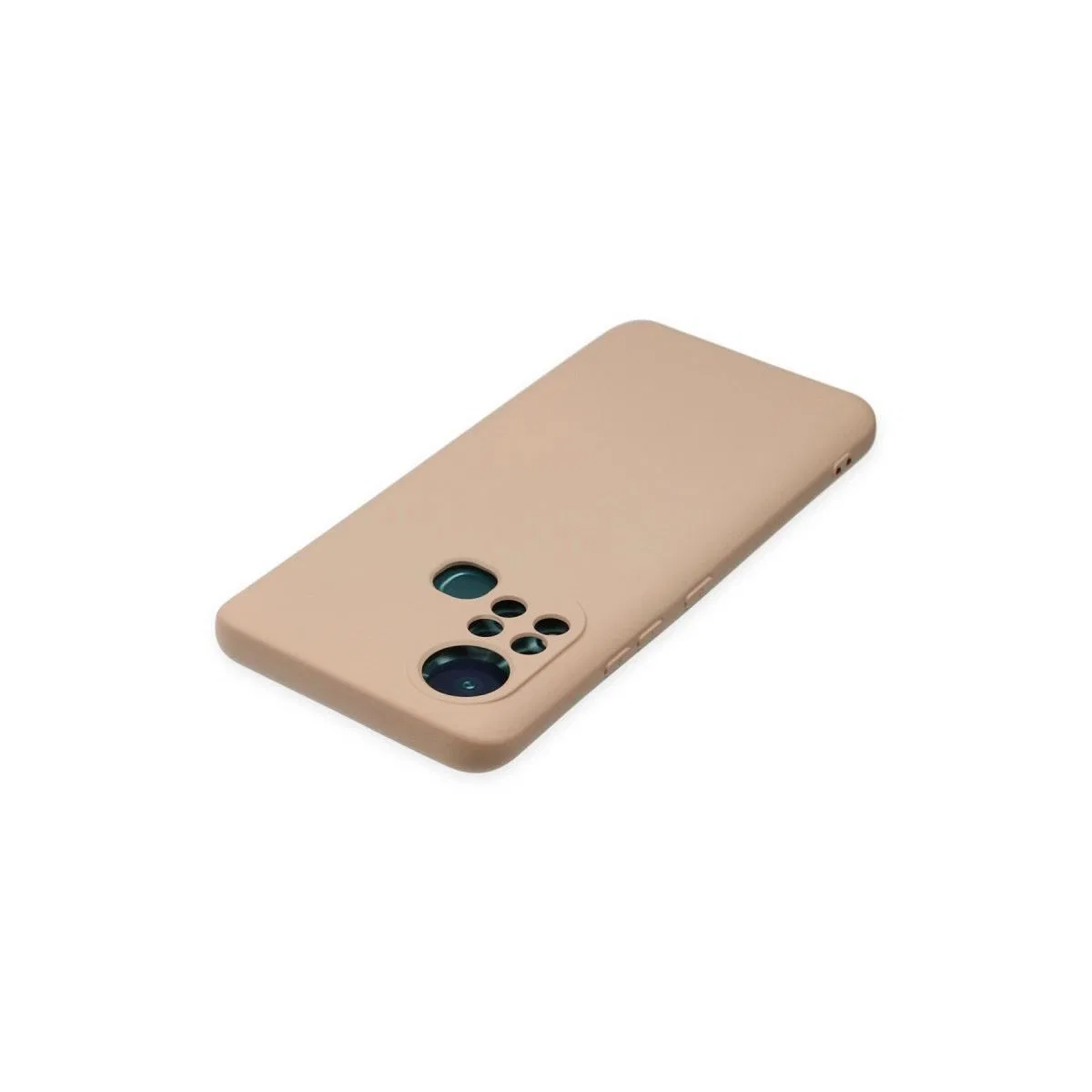 İnfinix Hot 11s Kılıf Nano İçi Kadife Silikon - Pudra görsel 5