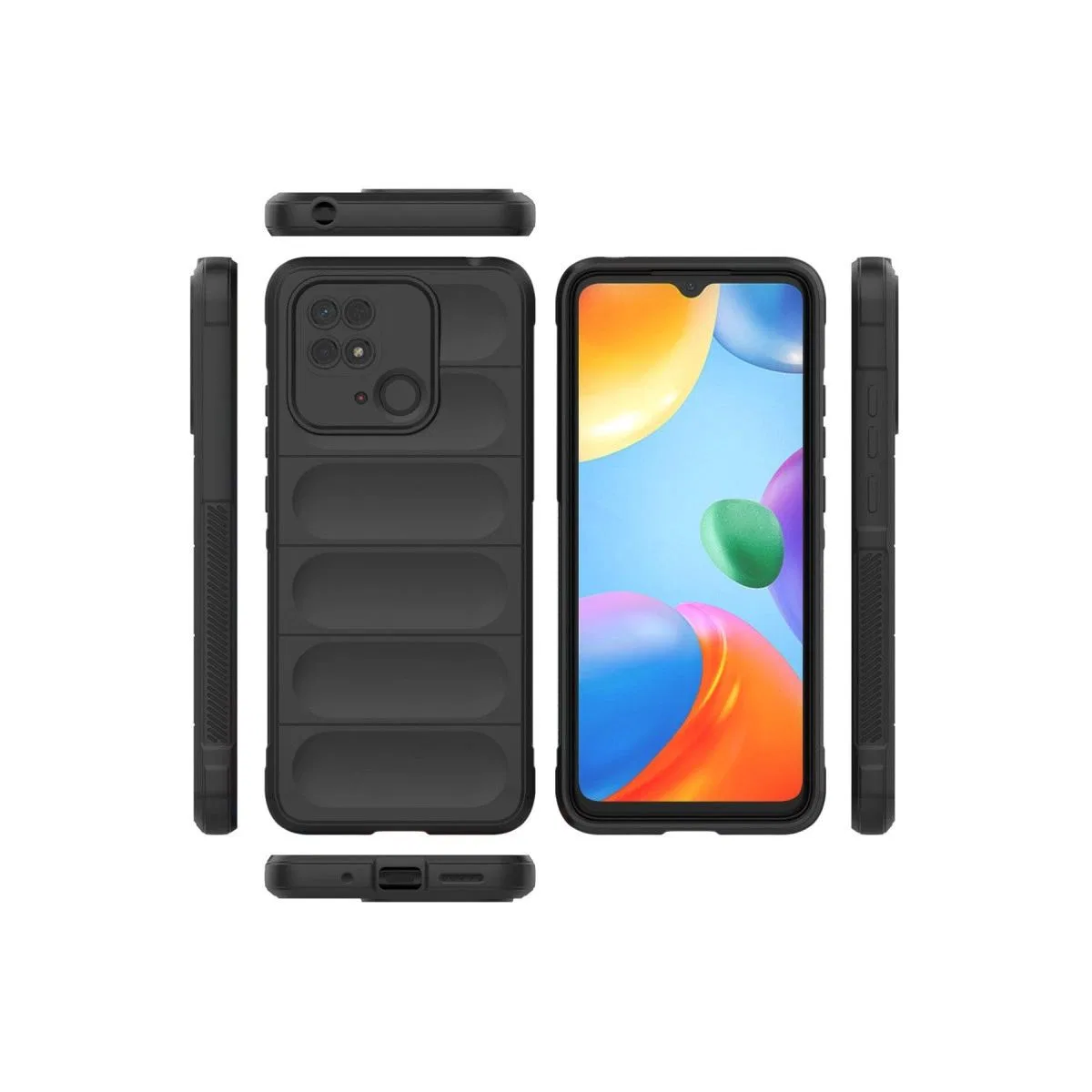Xiaomi Redmi 10c Kılıf Optimum Silikon - Siyah görsel 3