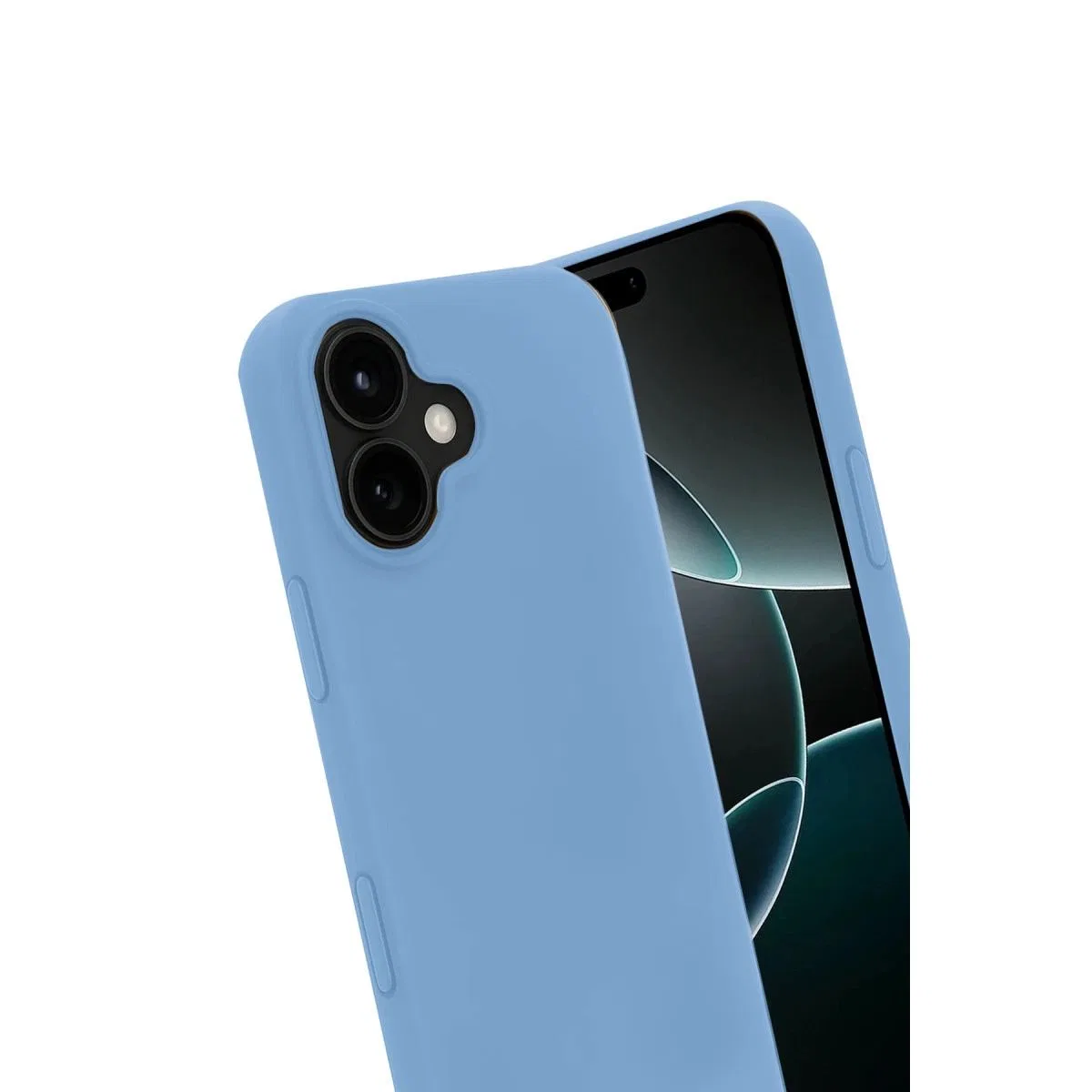 Newface Apple İphone 17 Nano İçi Kadife Silikon - Mavi görsel 3