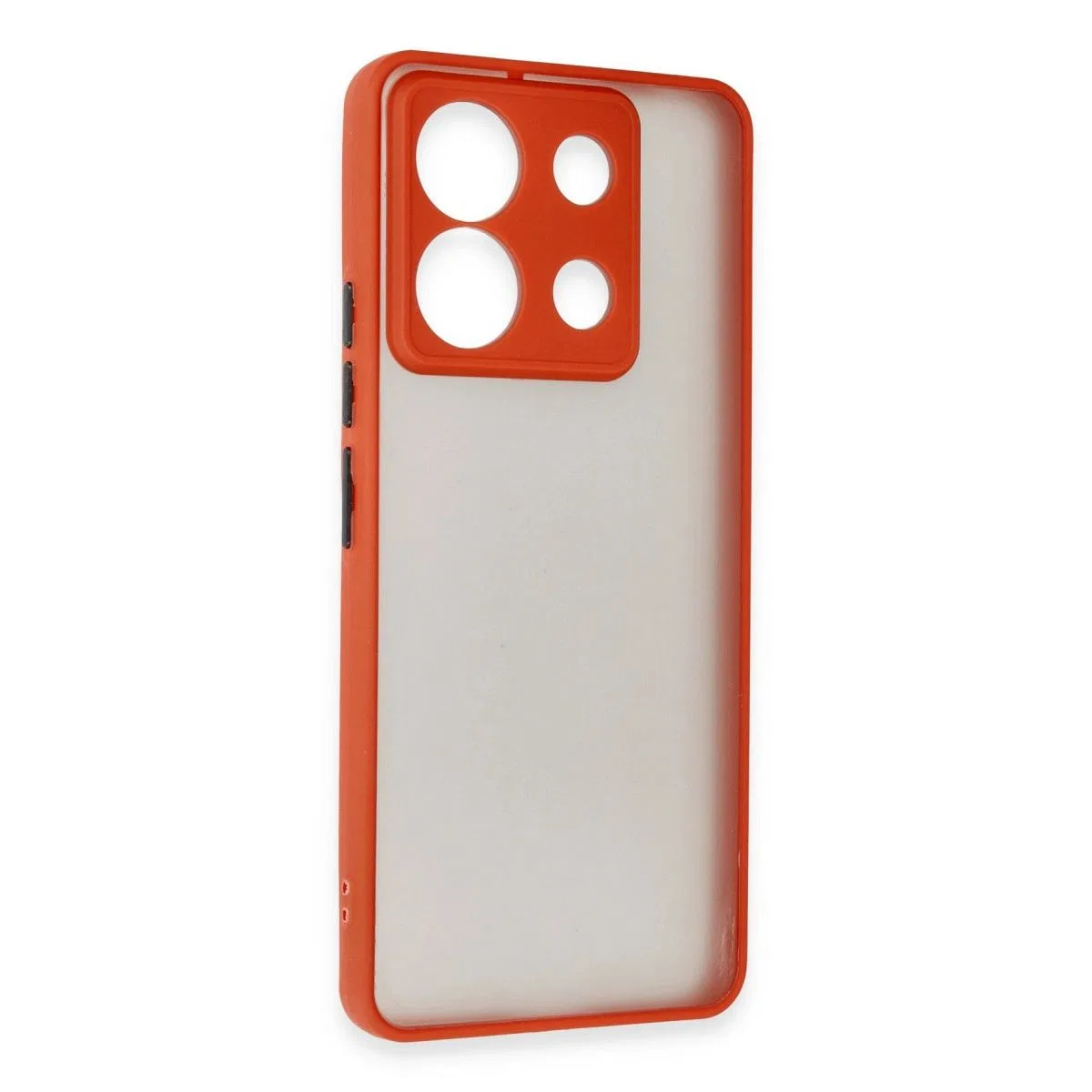 Xiaomi Redmi Note 13 5g Kılıf Montreal Silikon Kapak - Kırmızı görsel 2