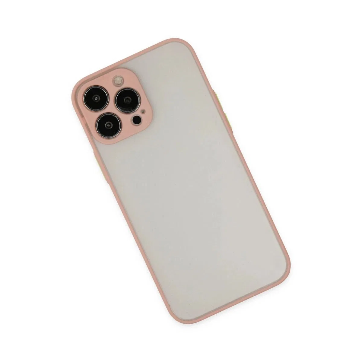 Apple İphone 13 Pro Max Kılıf Montreal Silikon Kapak - Pembe görsel 3