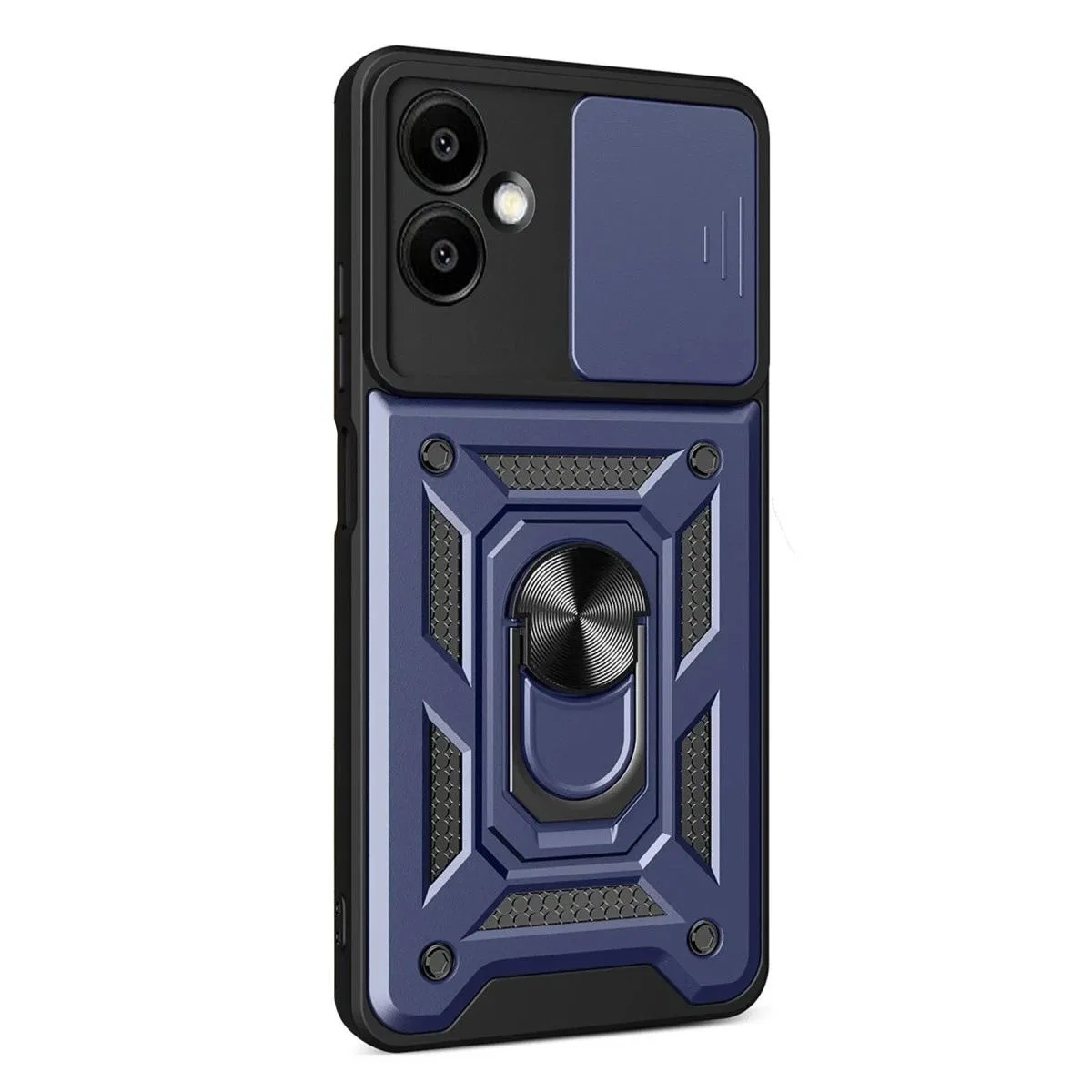 Samsung Galaxy A07 4g Pars Lens Yüzüklü Silikon - Lacivert görsel 3