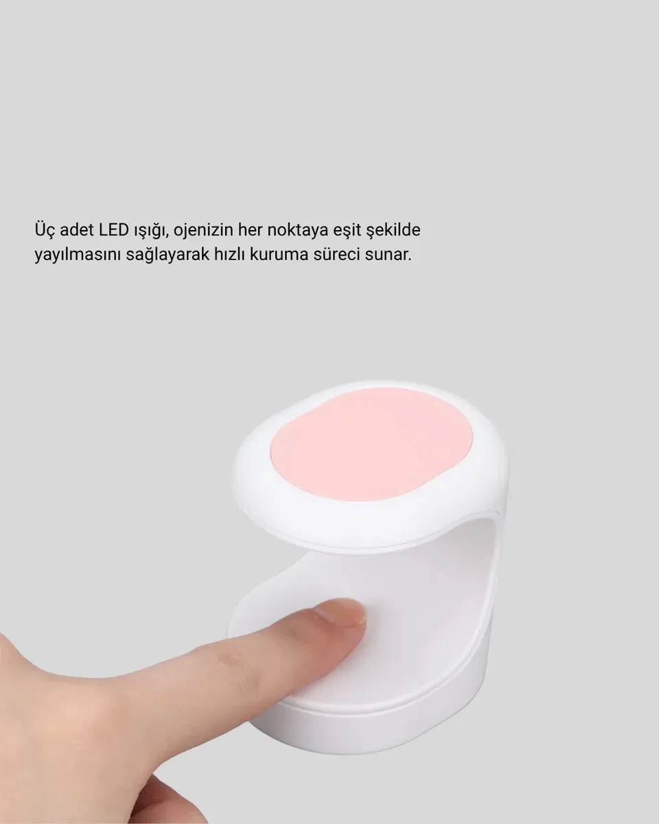 Taşınabilir Mini Oje Kurutma Makinesi 16W UV LED Hızlı Etkili Kurutucu görsel 4