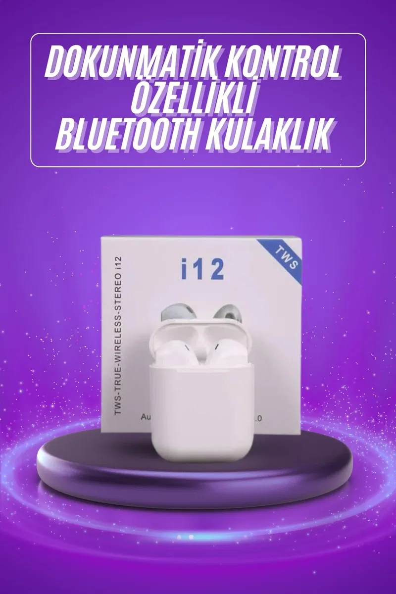 Yeni Nesil Beyaz TWS Bluetooth Kulaklık Android ve İOS Uyumlu Kablosuz Kulaklık