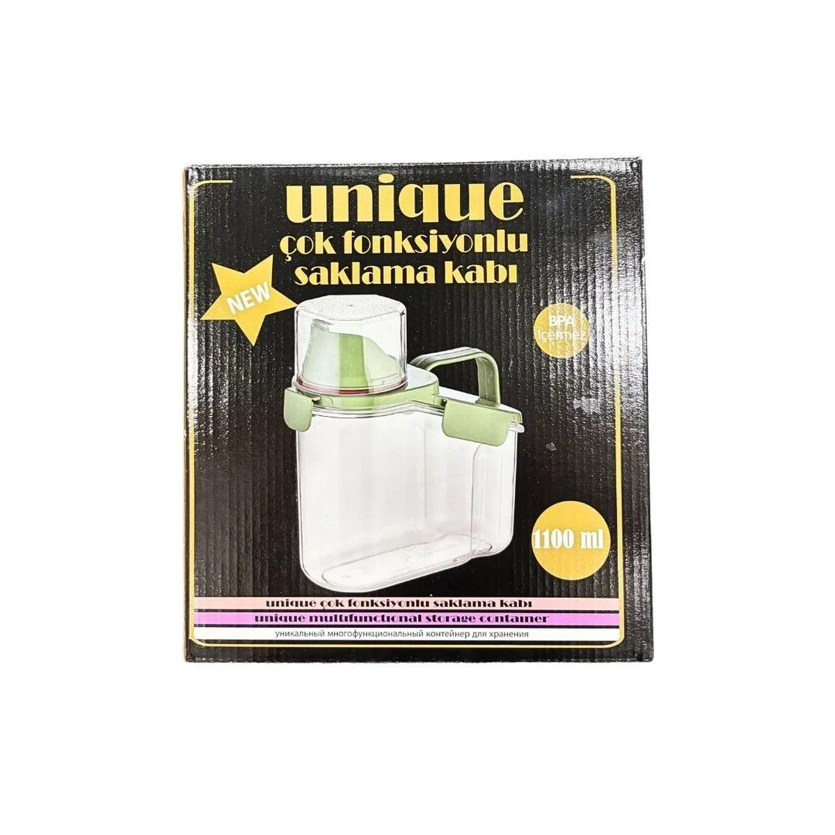 Çok Fonksiyonlu Saklama Kabı 1100 ml