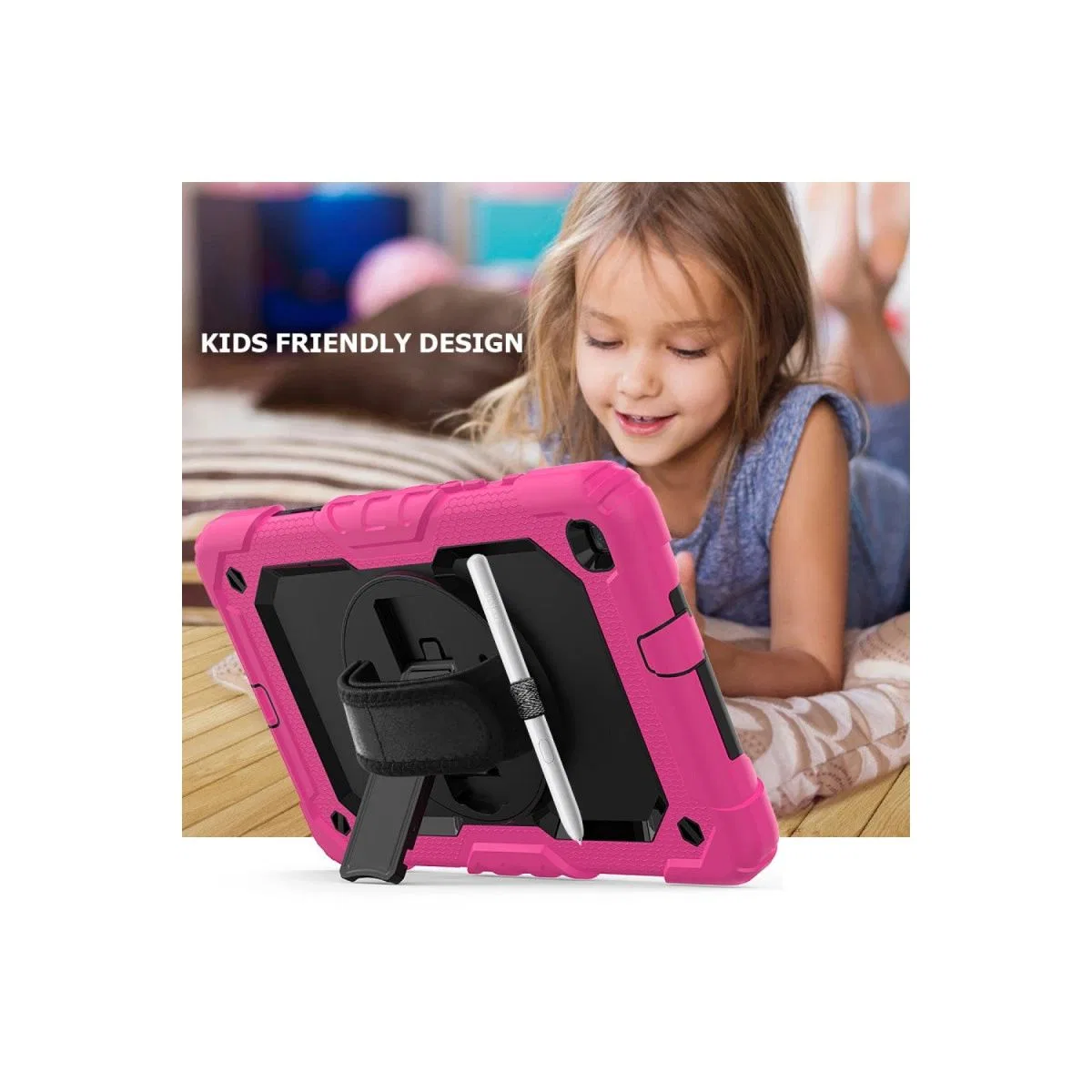 Samsung Galaxy T290 Tab A 8 Kılıf Pars Tablet Kapak - Pembe görsel 6