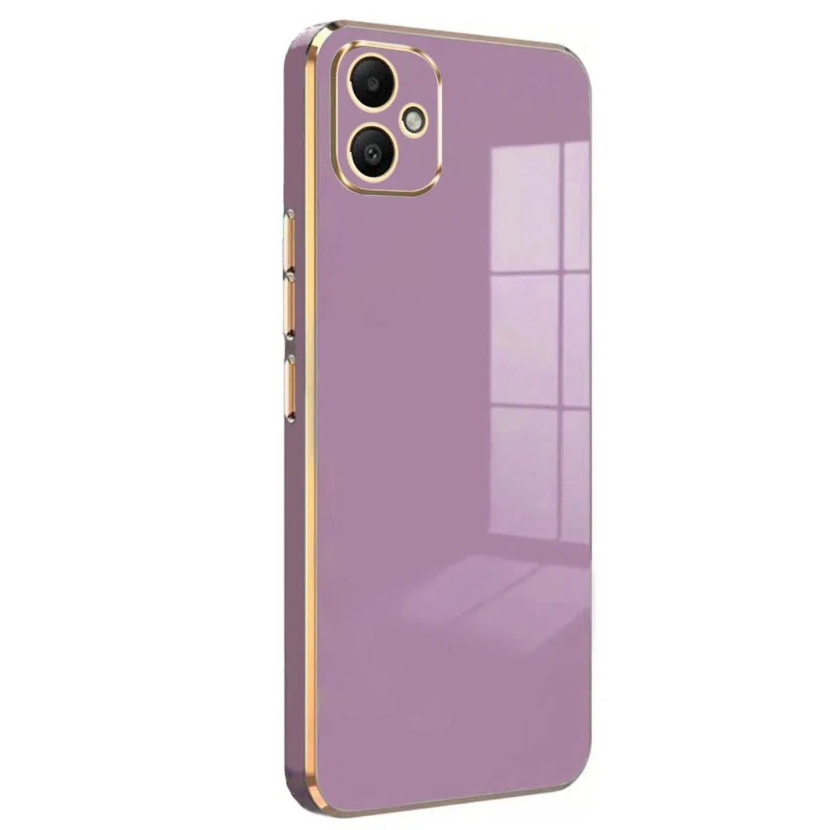 Samsung Galaxy A05 Kılıf Volet Silikon - Mor