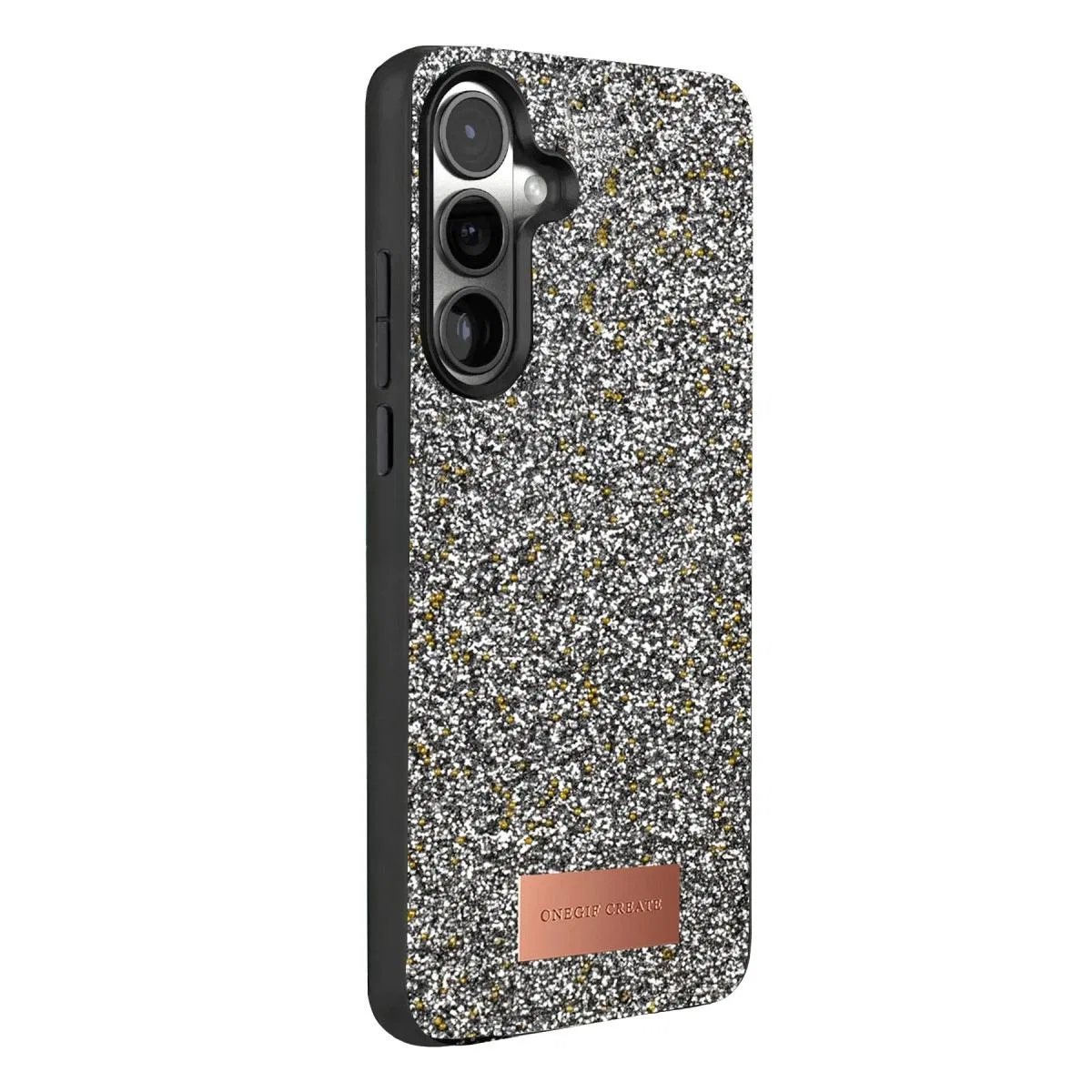 Onegif Samsung Galaxy A57 5g Bright Simli Kapak - Gold görsel 3