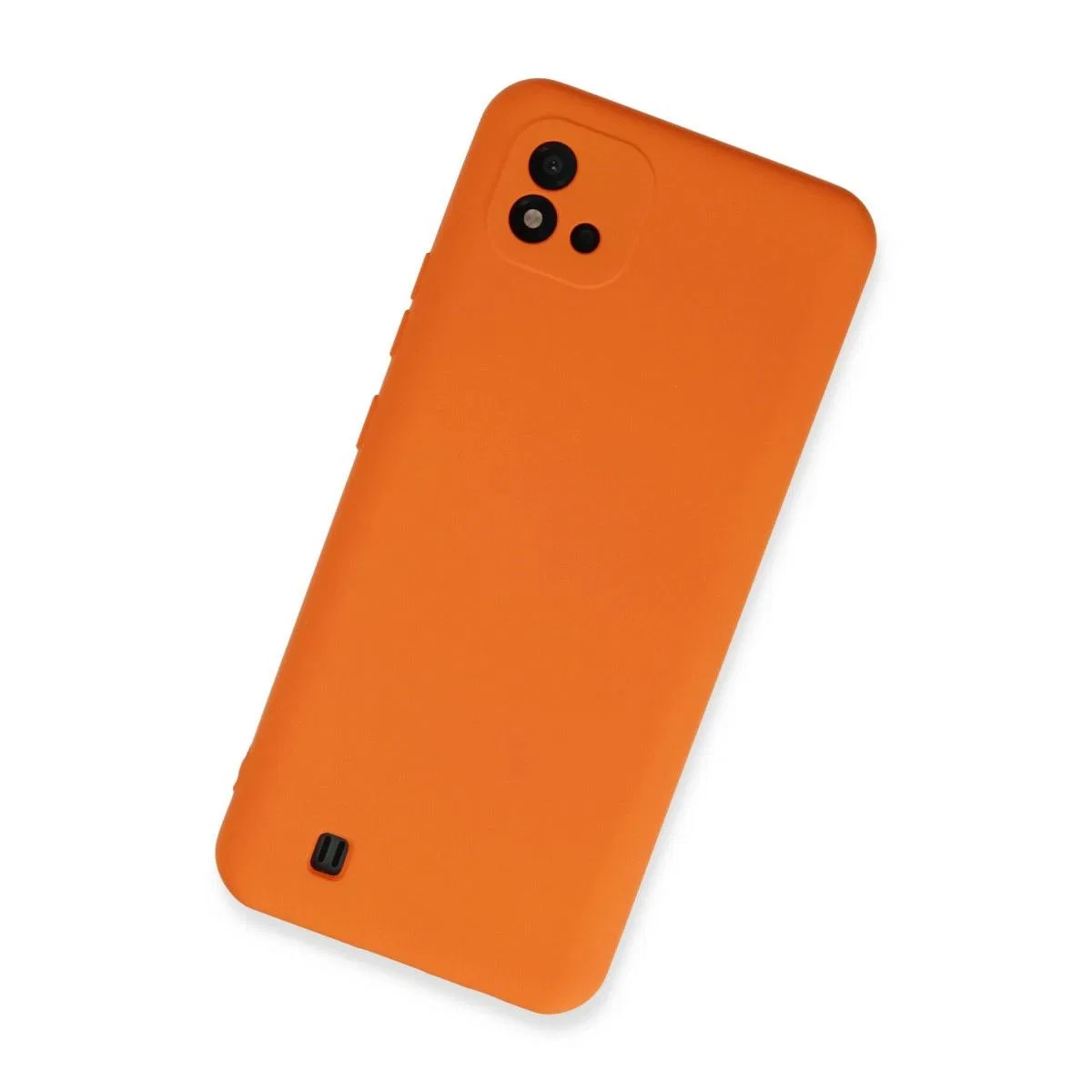Realme C11 2021 Kılıf Nano İçi Kadife Silikon - Turuncu görsel 2