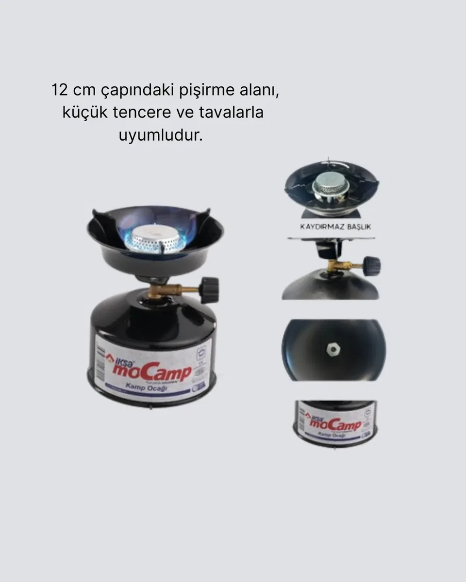 Taşınabilir Kamp Ocağı Seti Pişirme Alanı Ayarlanabilir Alev görsel 3