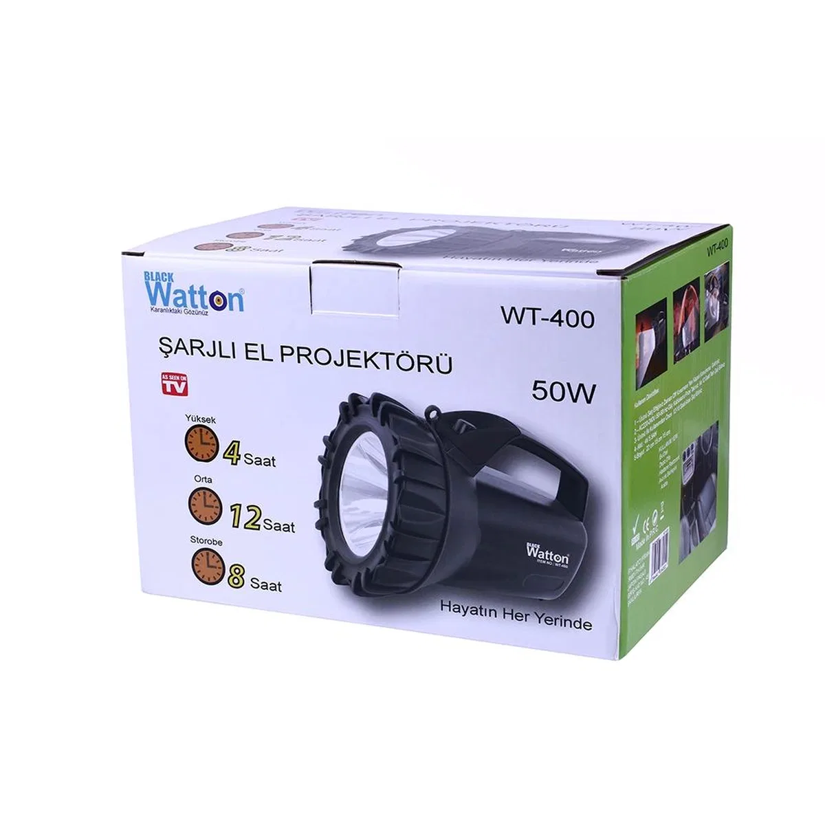 Şarjlı 50 W Büyük Fener Wt-400 görsel 3