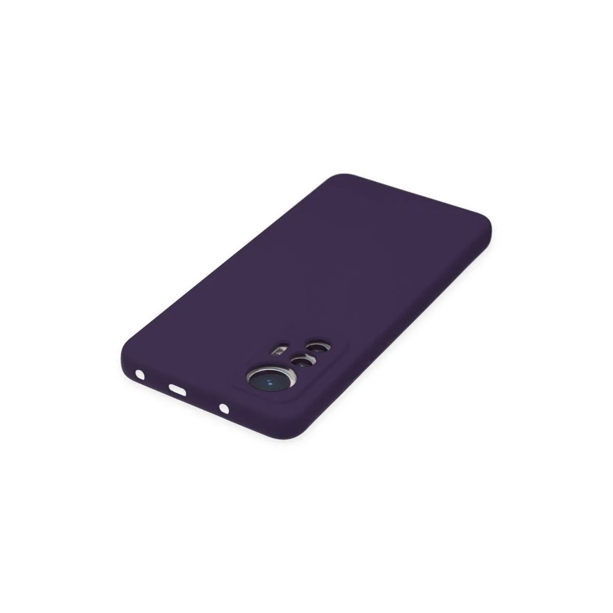 Xiaomi Mi 12 Lite Kılıf Nano İçi Kadife Silikon - Mor görsel 4