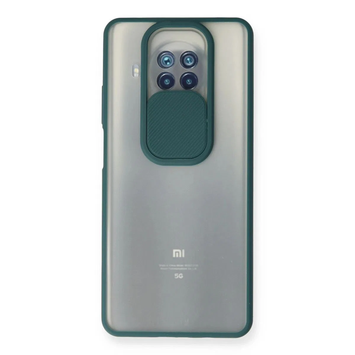 Xiaomi Mi 10t Lite Kılıf Palm Buzlu Kamera Sürgülü Silikon - Yeşil