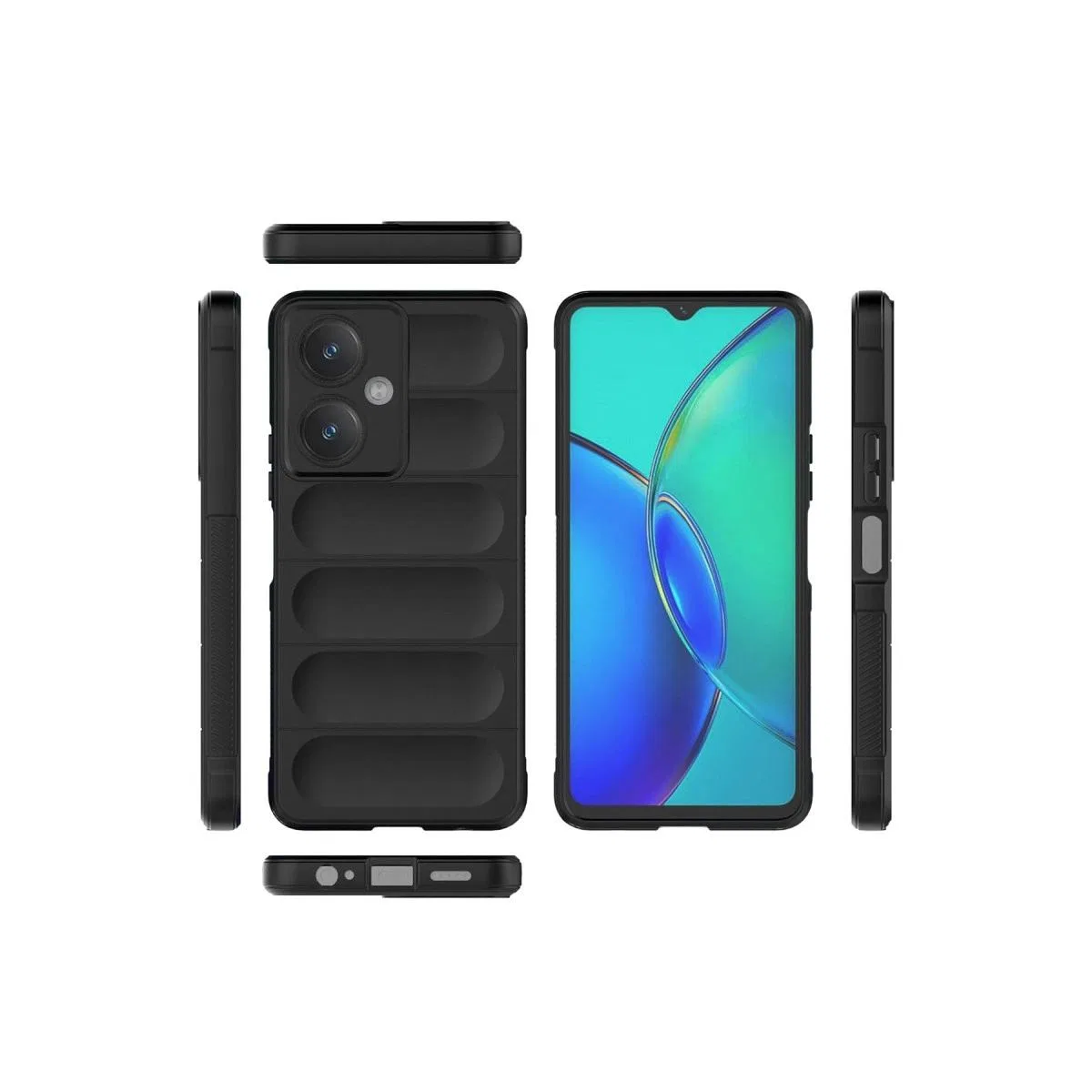 Vivo Y27 Kılıf Optimum Silikon - Siyah görsel 3