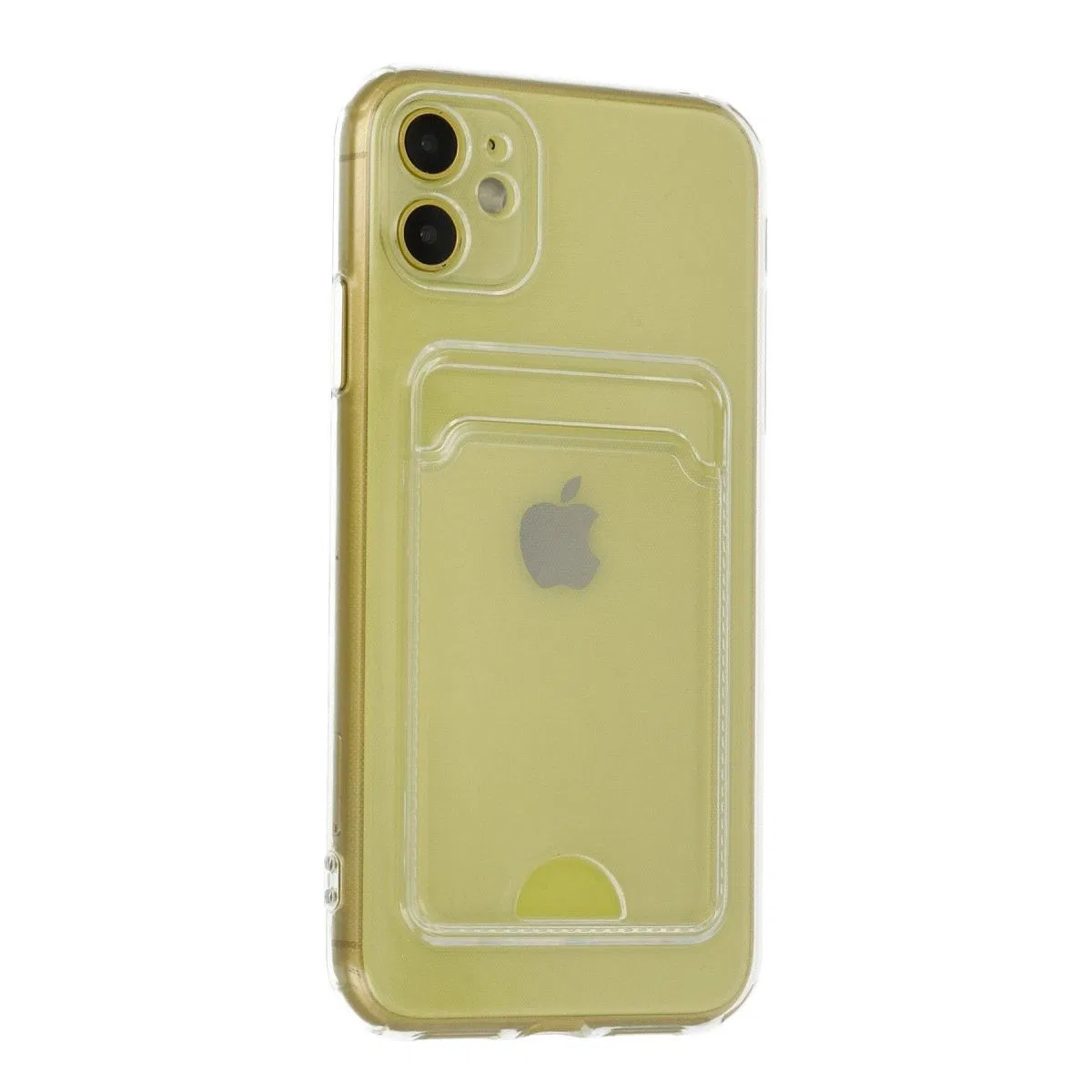 Apple İphone 11 Kılıf Kart Şeffaf Silikon - Şeffaf görsel 3