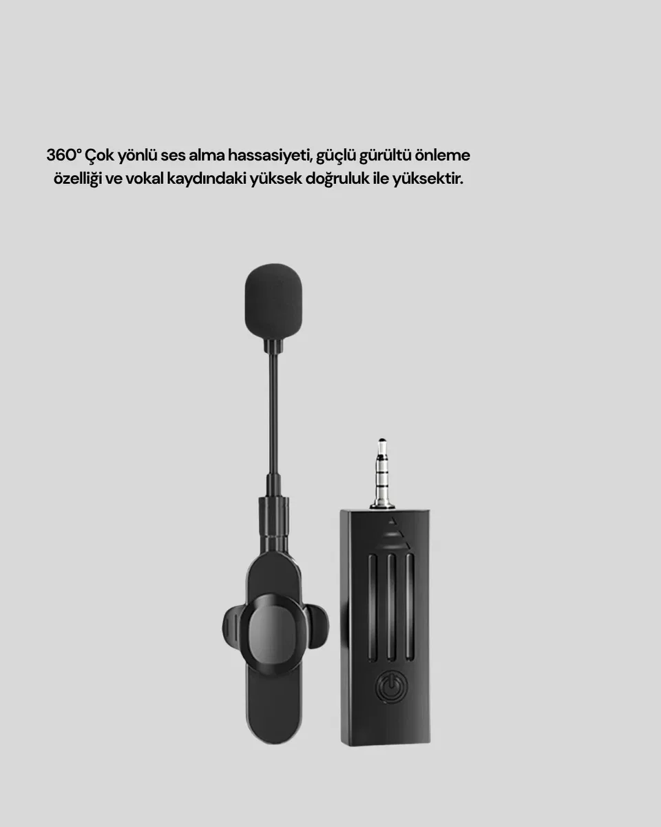 Kablosuz Mikrofon K35 görsel 2