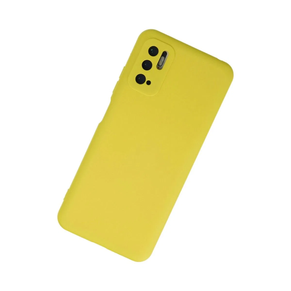 Xiaomi Redmi Note 10 5g Kılıf Nano İçi Kadife Silikon - Sarı görsel 2