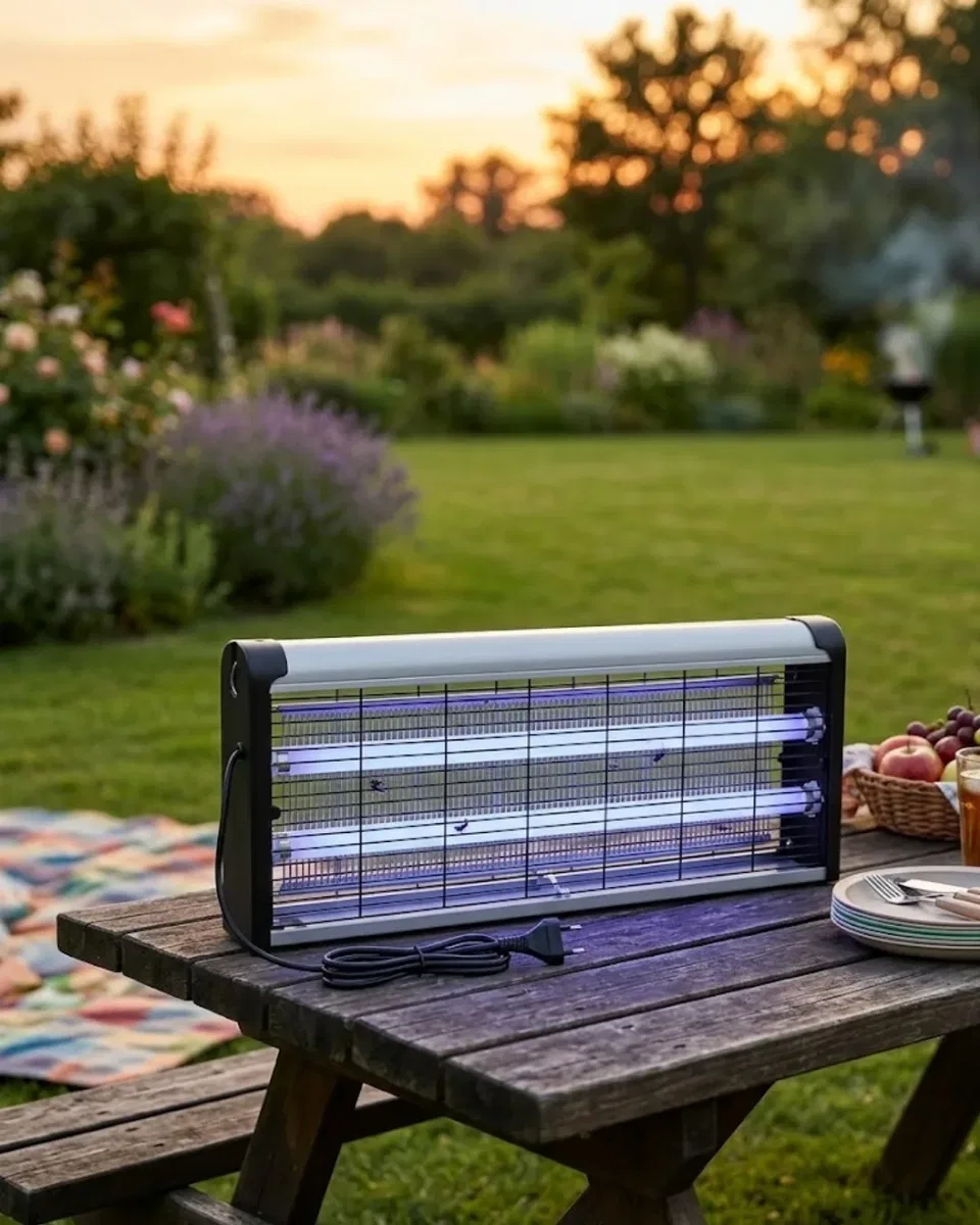 Taşınabilir Elektrikli Sinek Öldürücü 10W Askılı UV Haşere Lambası
