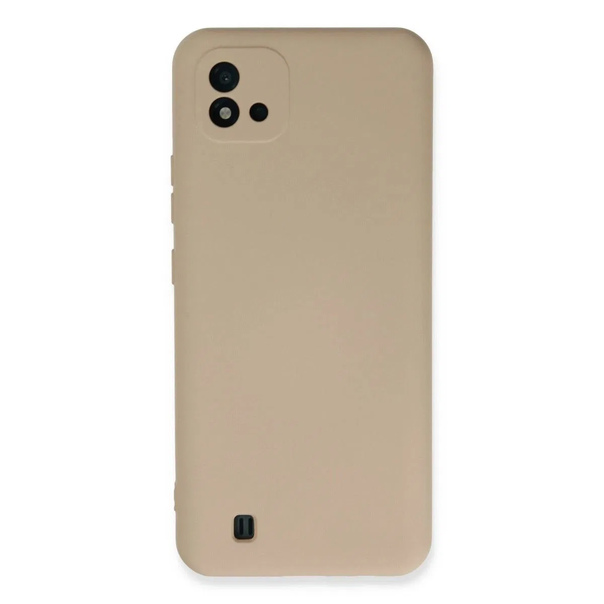 Realme C11 2021 Kılıf Nano İçi Kadife Silikon - Pudra
