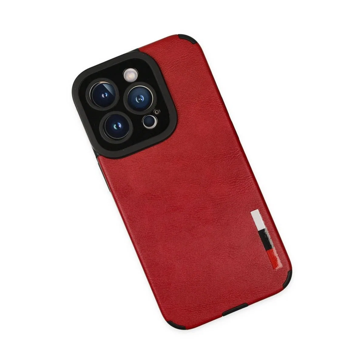 Apple İphone 14 Pro Max Kılıf Loop Deri Silikon - Kırmızı görsel 3