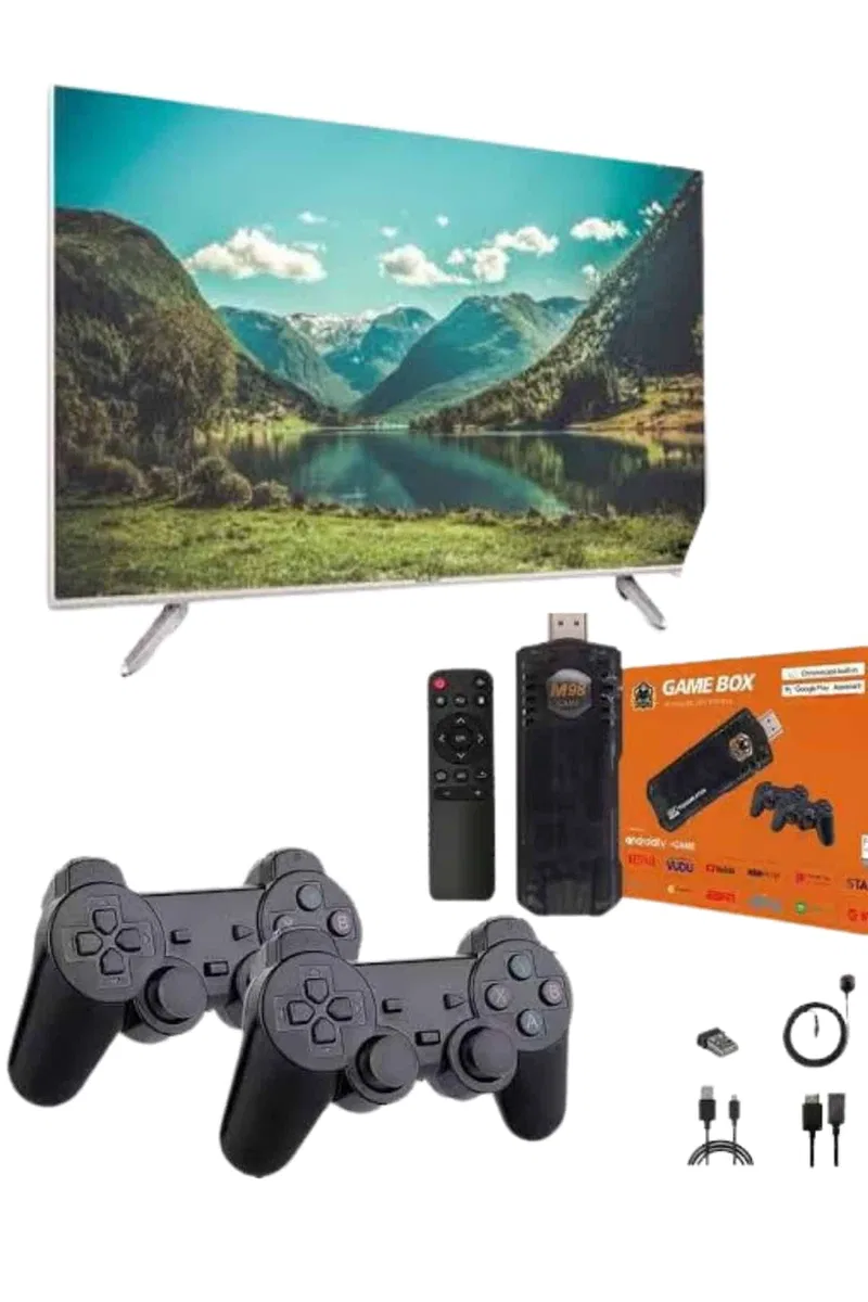 Game Stick Çift Oyun Konsolu Smart TV Game Box 8k Ultra HD 64 Gb görsel 4