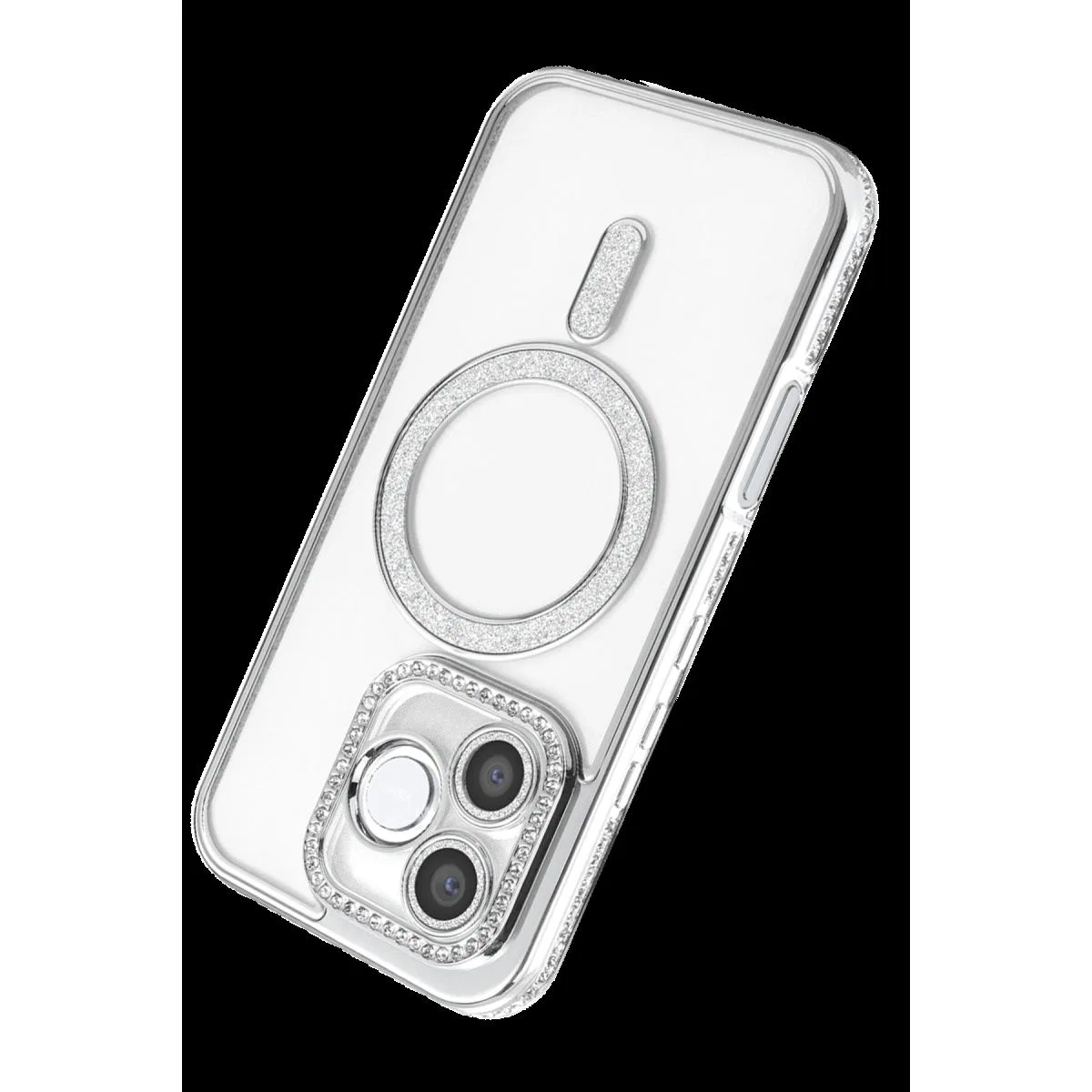 Huawei Honor 600 Lite Joke Simli Magneticsafe Kılıf - Gümüş görsel 3