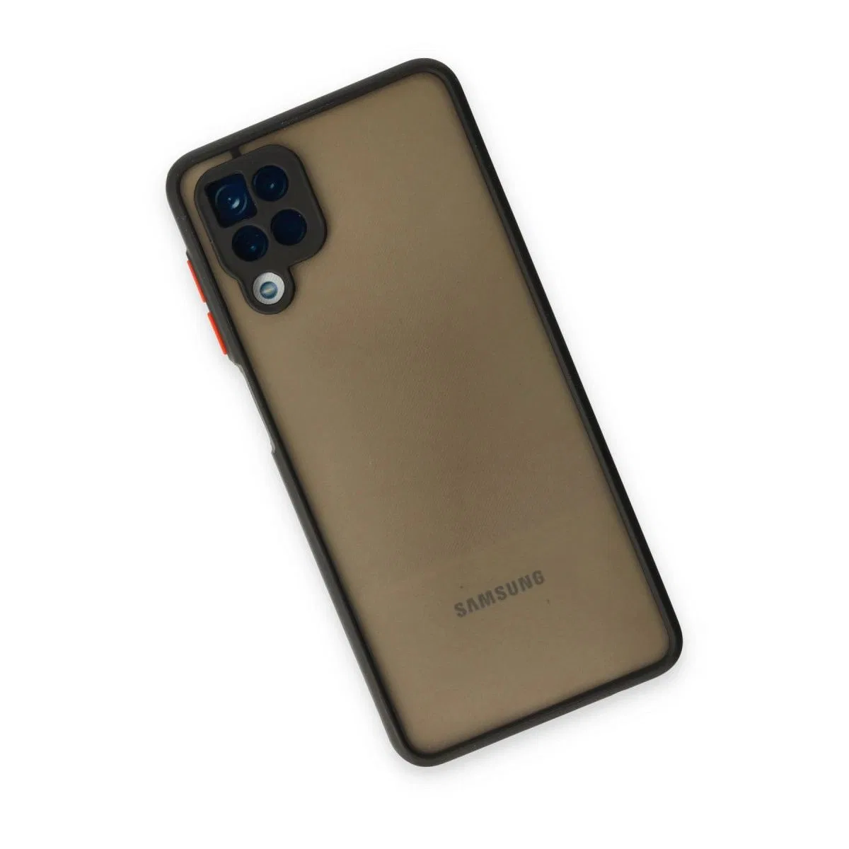 Samsung Galaxy A12 Kılıf Montreal Silikon Kapak - Siyah görsel 2