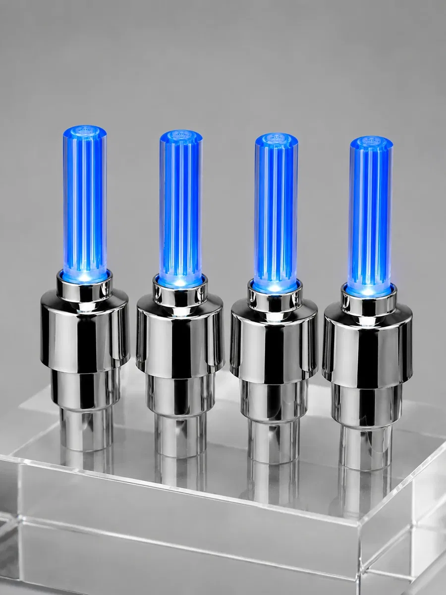 4'lü Araç Sibop LED Işığı Otomatik Açılan Lastik Işığı Seti görsel 2