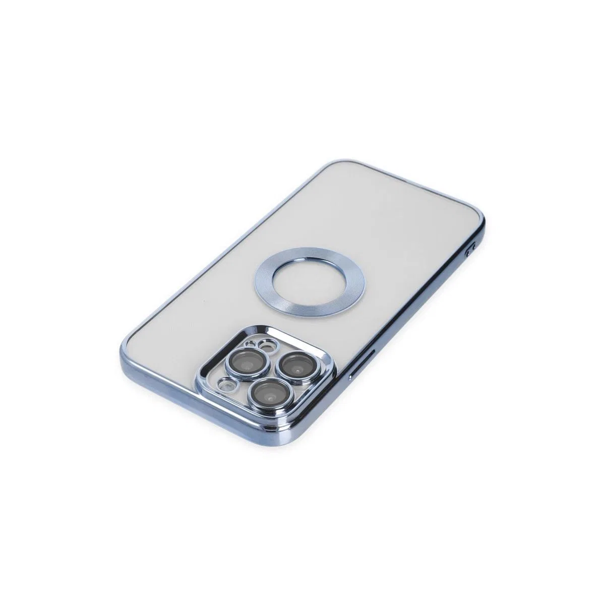 Apple İphone 14 Pro Max Kılıf Slot Silikon - Sierra Blue görsel 4