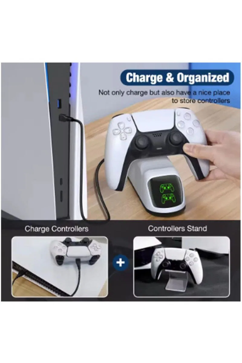 Ps5 Dualsense Şarj Istasyonu Playstation 5 Uyumlu Charging Station görsel 4