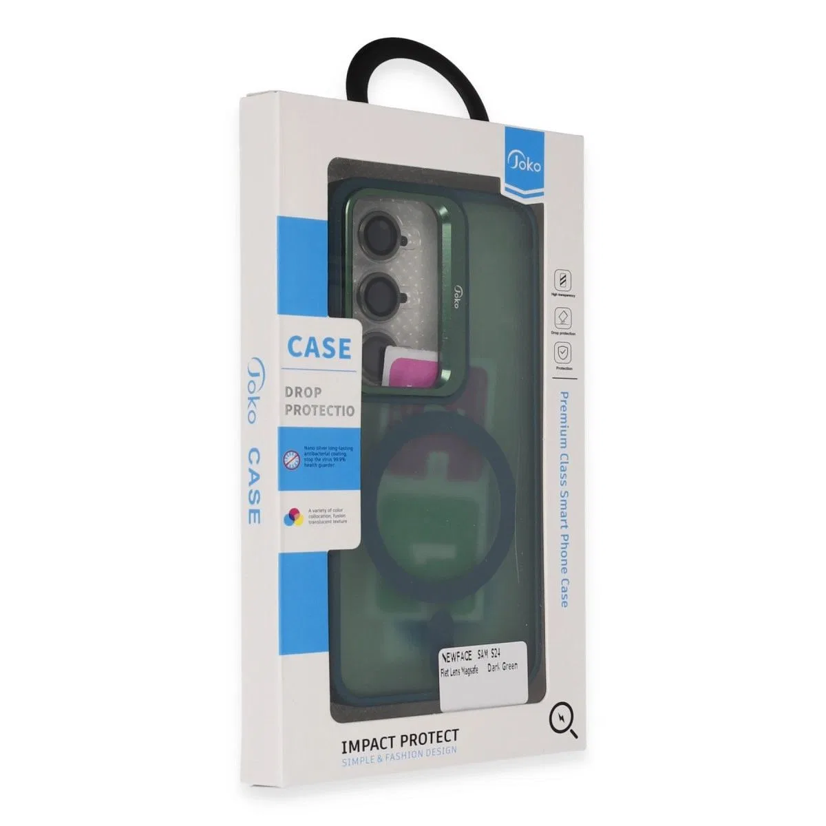 Joko Samsung Galaxy S24 Flet Lens Magsafe Kapak - Koyu Yeşil görsel 3