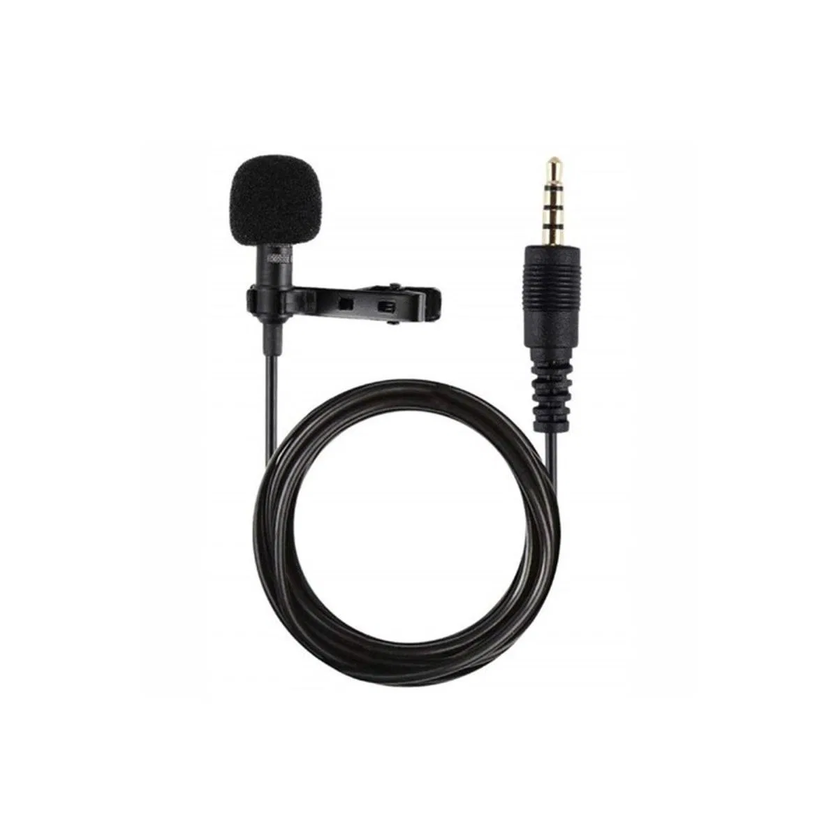 3. 5mm Jak 1. 5 Metre Double Mikrofon - Siyah