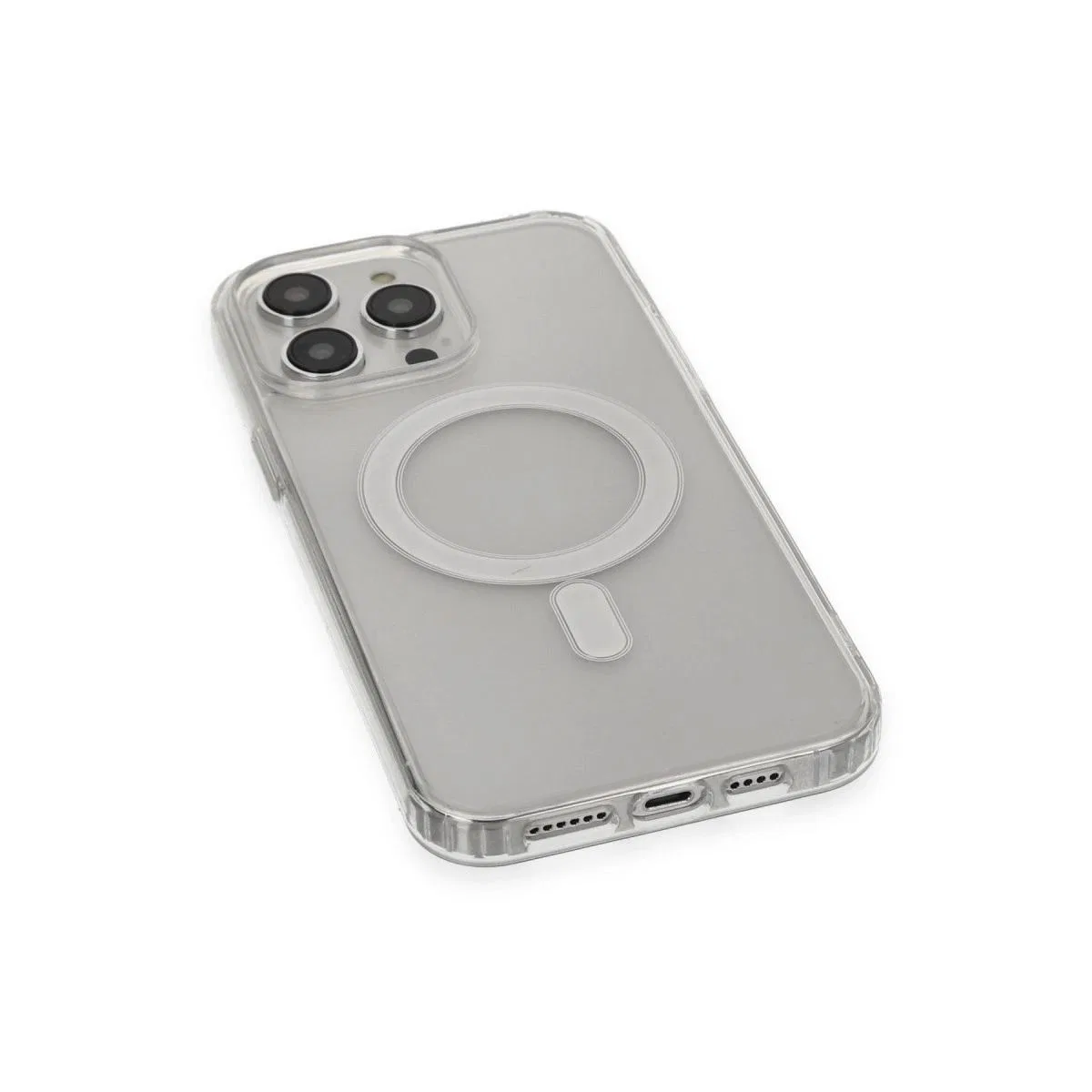 Apple İphone 14 Pro Max Kılıf Matte Şeffaf Magneticsafe - Şeffaf görsel 4