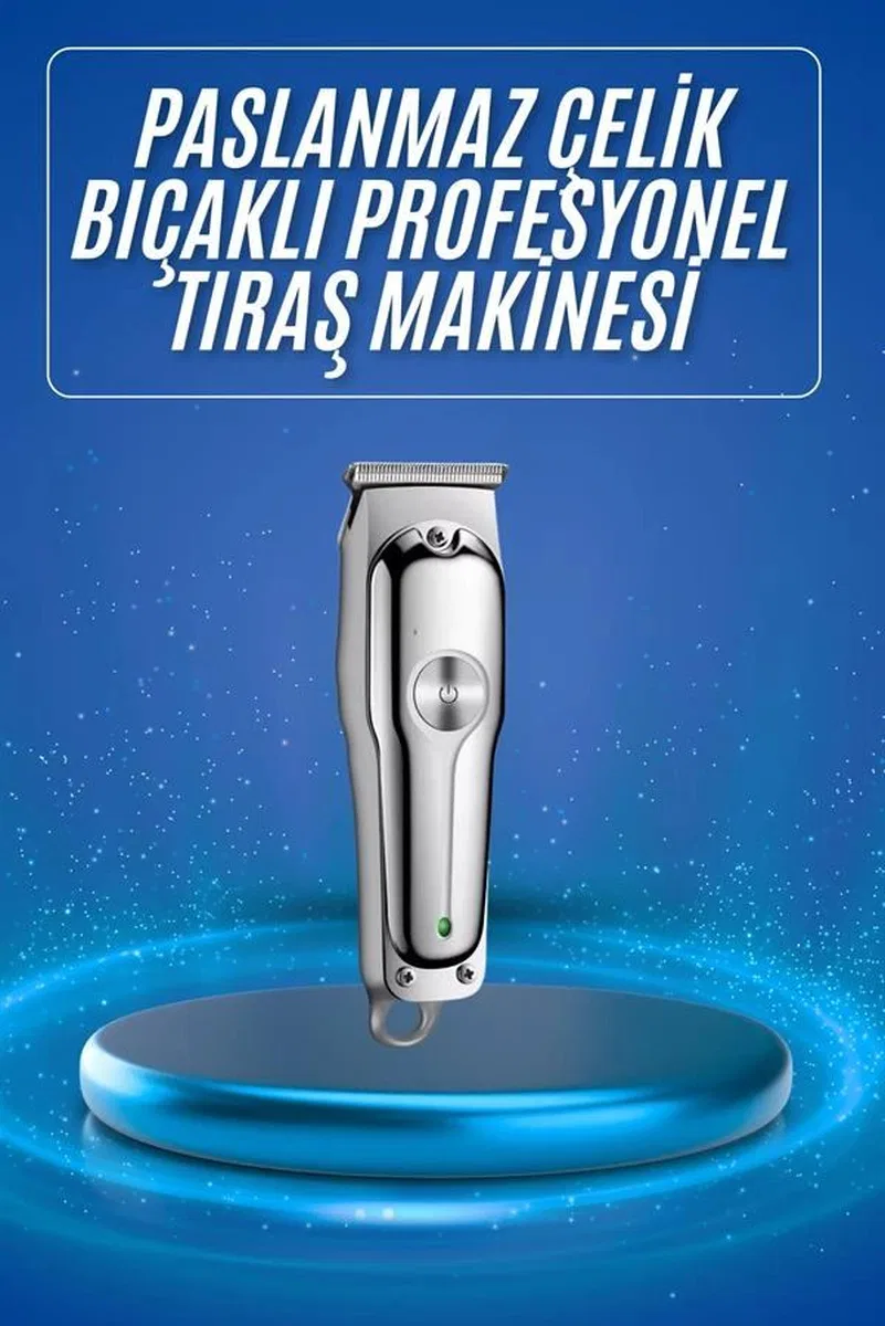 3 Taraklı Saç Sakal Düzeltici Traş Makinesi Seti Paslanmaz Çelik görsel 2