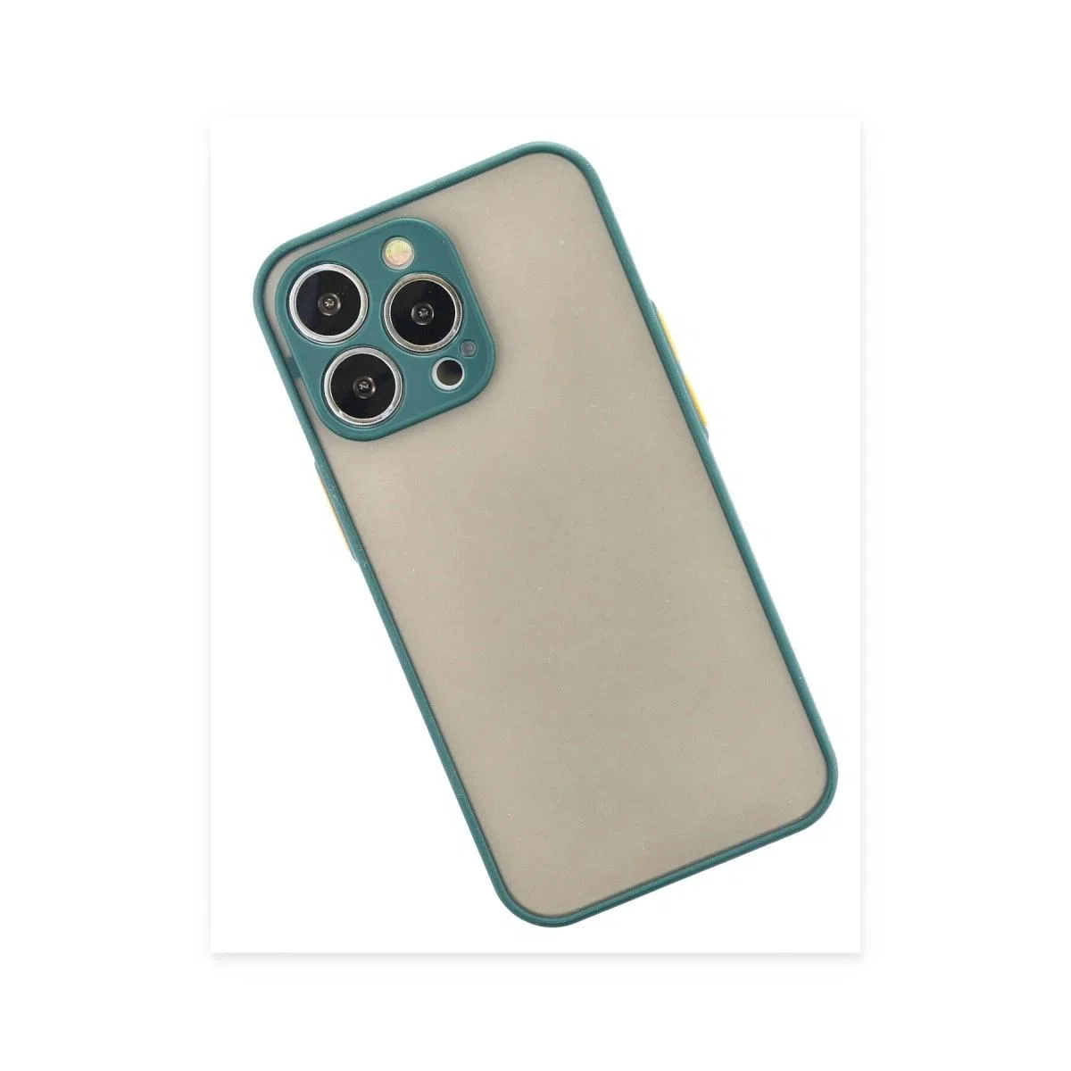 Apple İphone 15 Pro Kılıf Montreal Silikon Kapak - Yeşil görsel 2