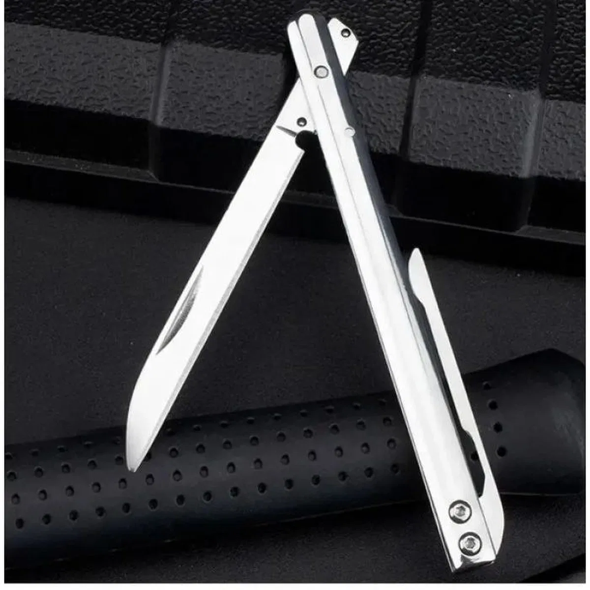İnce D2 Çelik Çakı 18 Cm, Metal Sap görsel 3