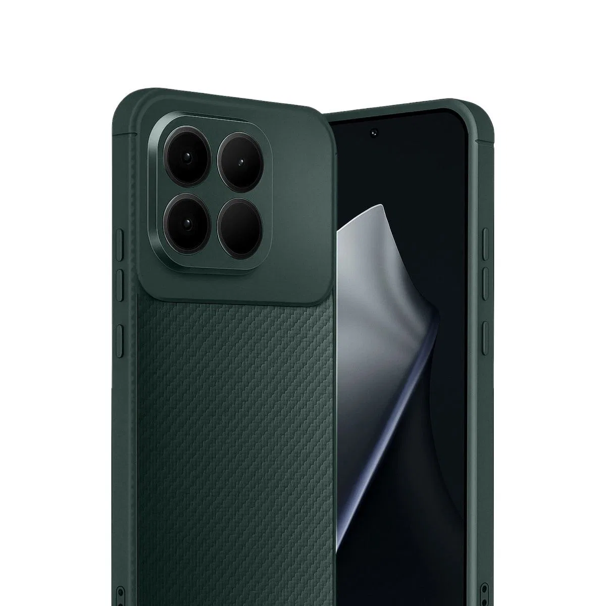 Xiaomi Mi 15t Auto Focus Karbon Kapak - Koyu Yeşil görsel 2