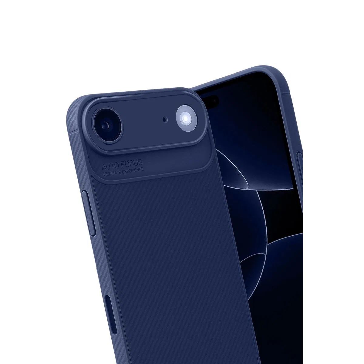 Apple İphone 17 Air Auto Focus Karbon Kapak - Lacivert görsel 3