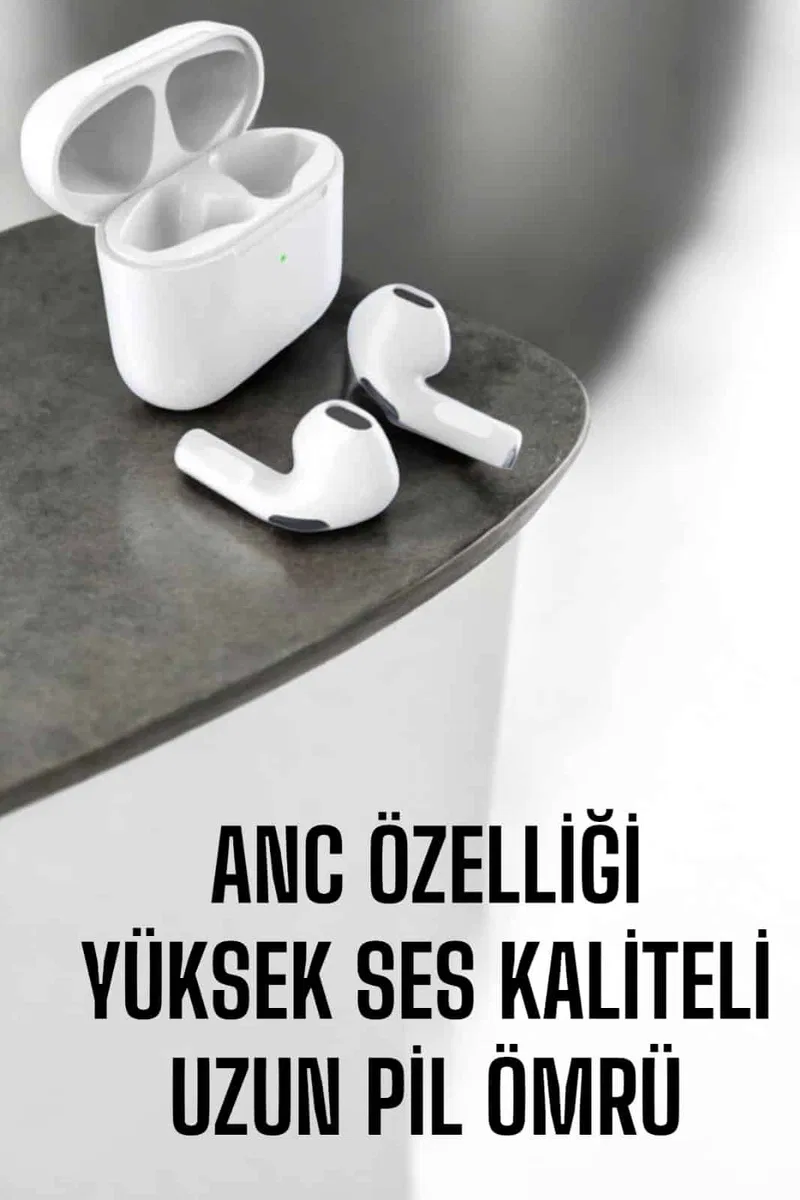Yeni Nesil Pro Bluetooth Kulaklık Uzun Pil Ömrü Beyaz görsel 2