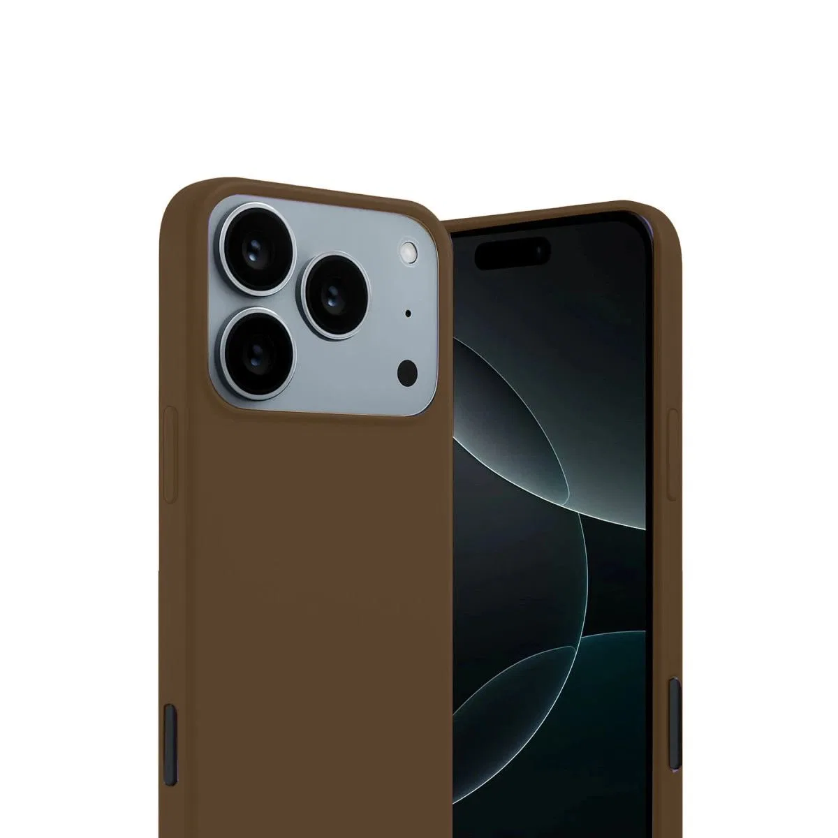 Apple İphone 17 Pro Max First Silikon - Kahverengi görsel 2